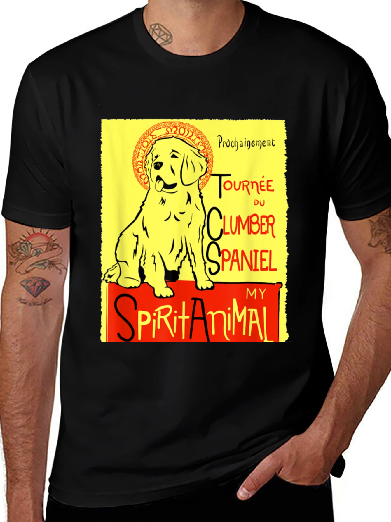 Clumber Spaniel Spirit Animal Graphic Tee