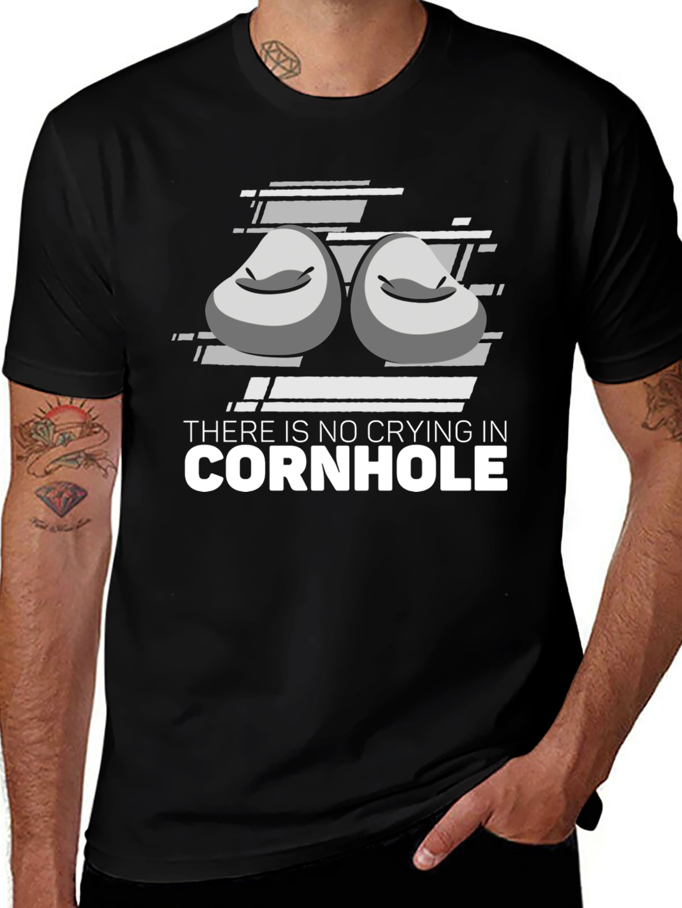 Cornhole T-Shirt - No Crying in Cornhole