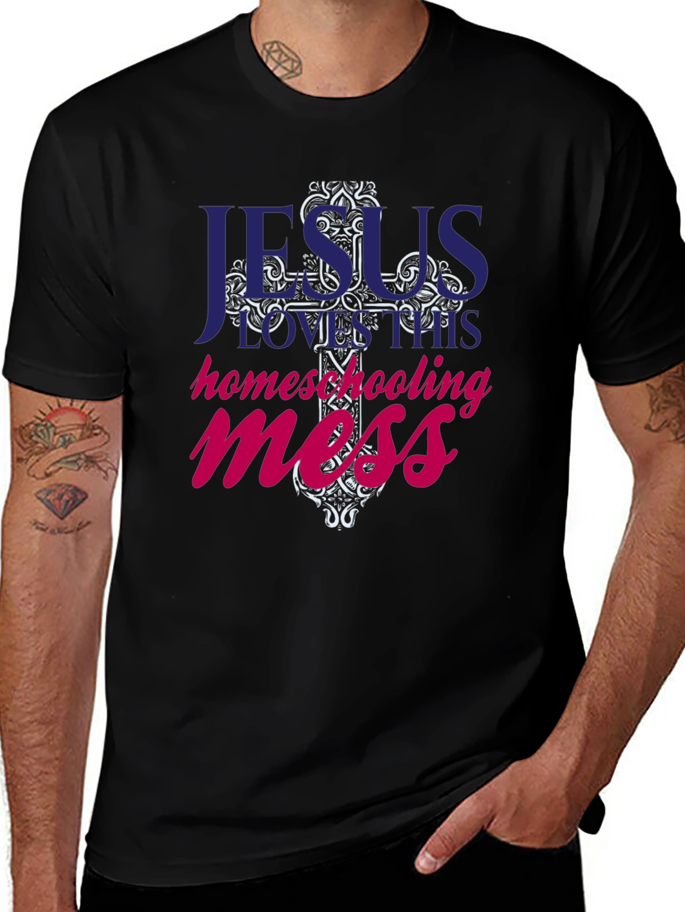 Jesus Loves This Homeschooling Mess T-Shirt