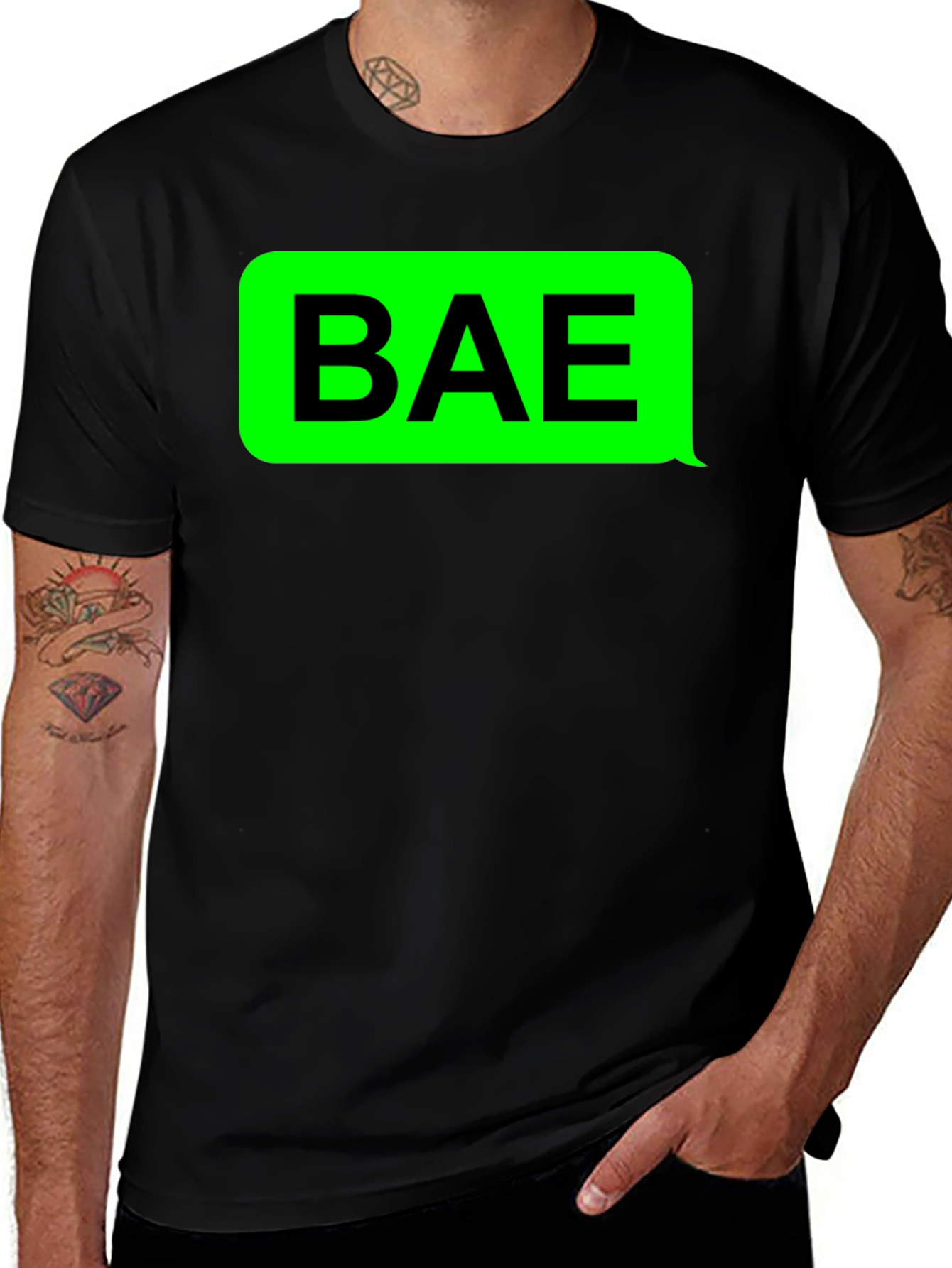 BAE Graphic Tee - Trendy Text Message T-Shirt