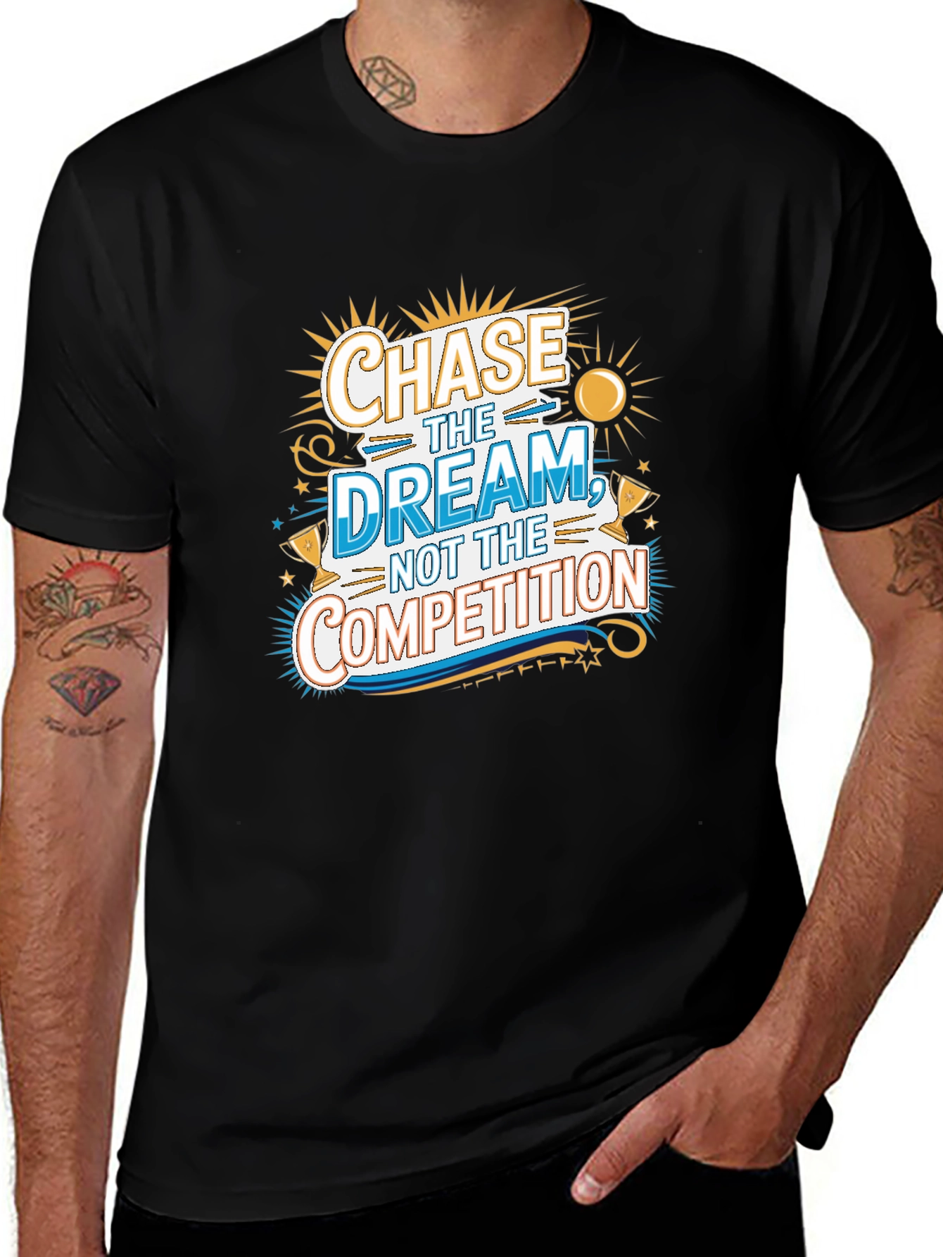 Variant 12 of Chase the Dream T-Shirt - Motivational Graphic Tee