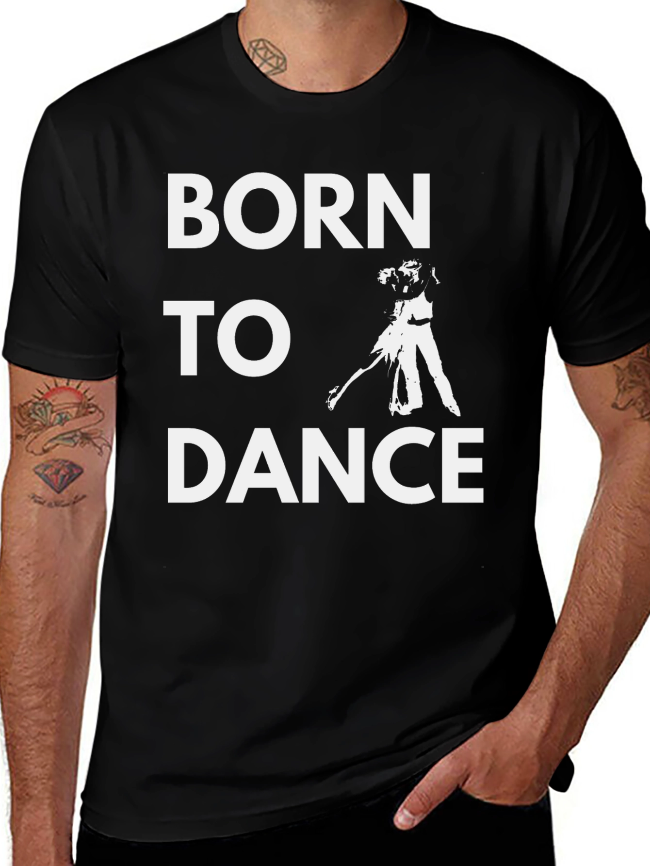 Variant 5 of Born to Dance Graphic T-Shirt - Unisex Cotton Tee