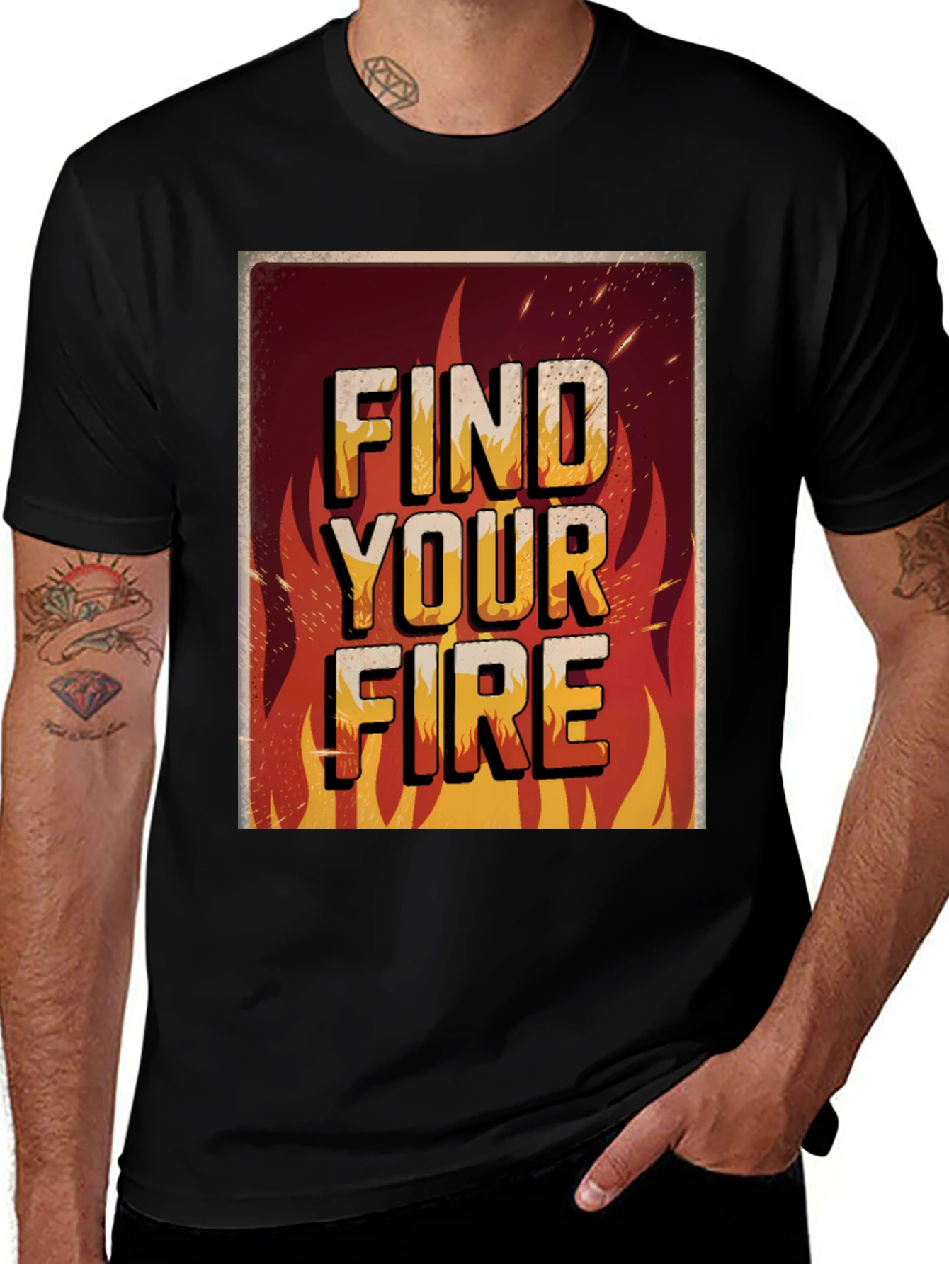 Variant 7 of Find Your Fire Graphic Print Tee
