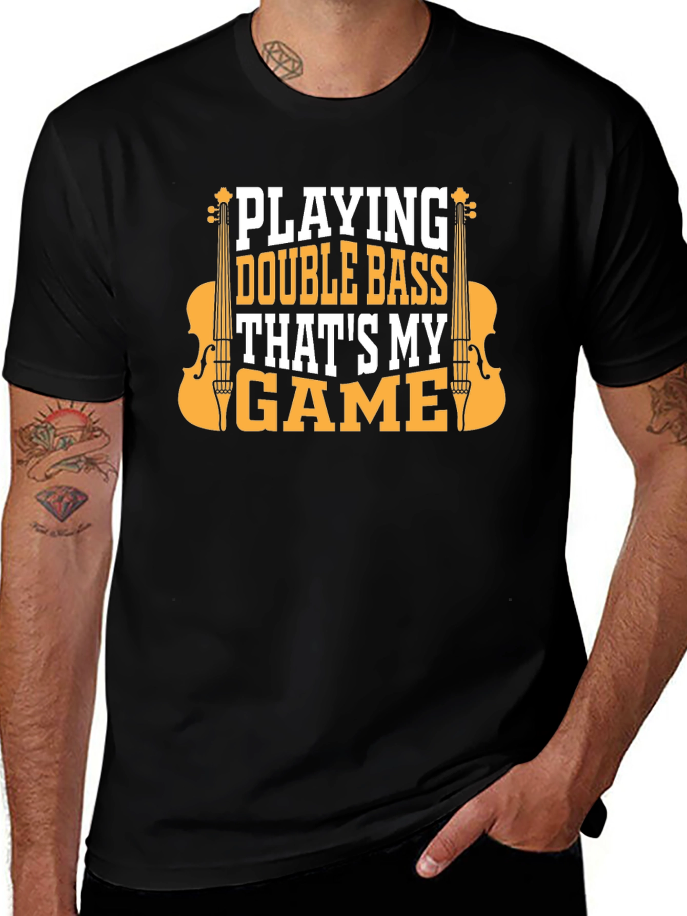Double Bass Player Graphic T-Shirt
