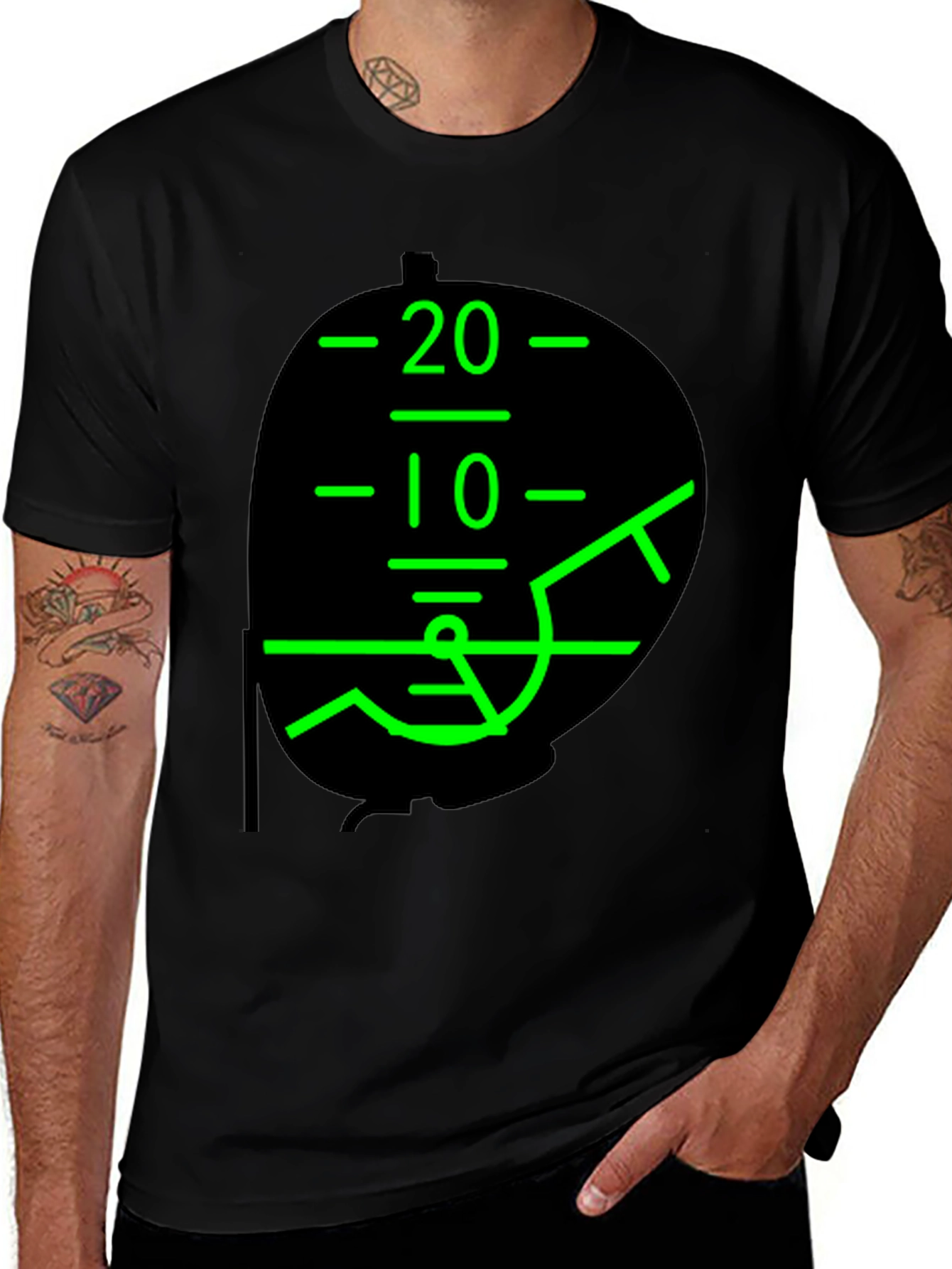 Attitude Indicator Pilot T-Shirt