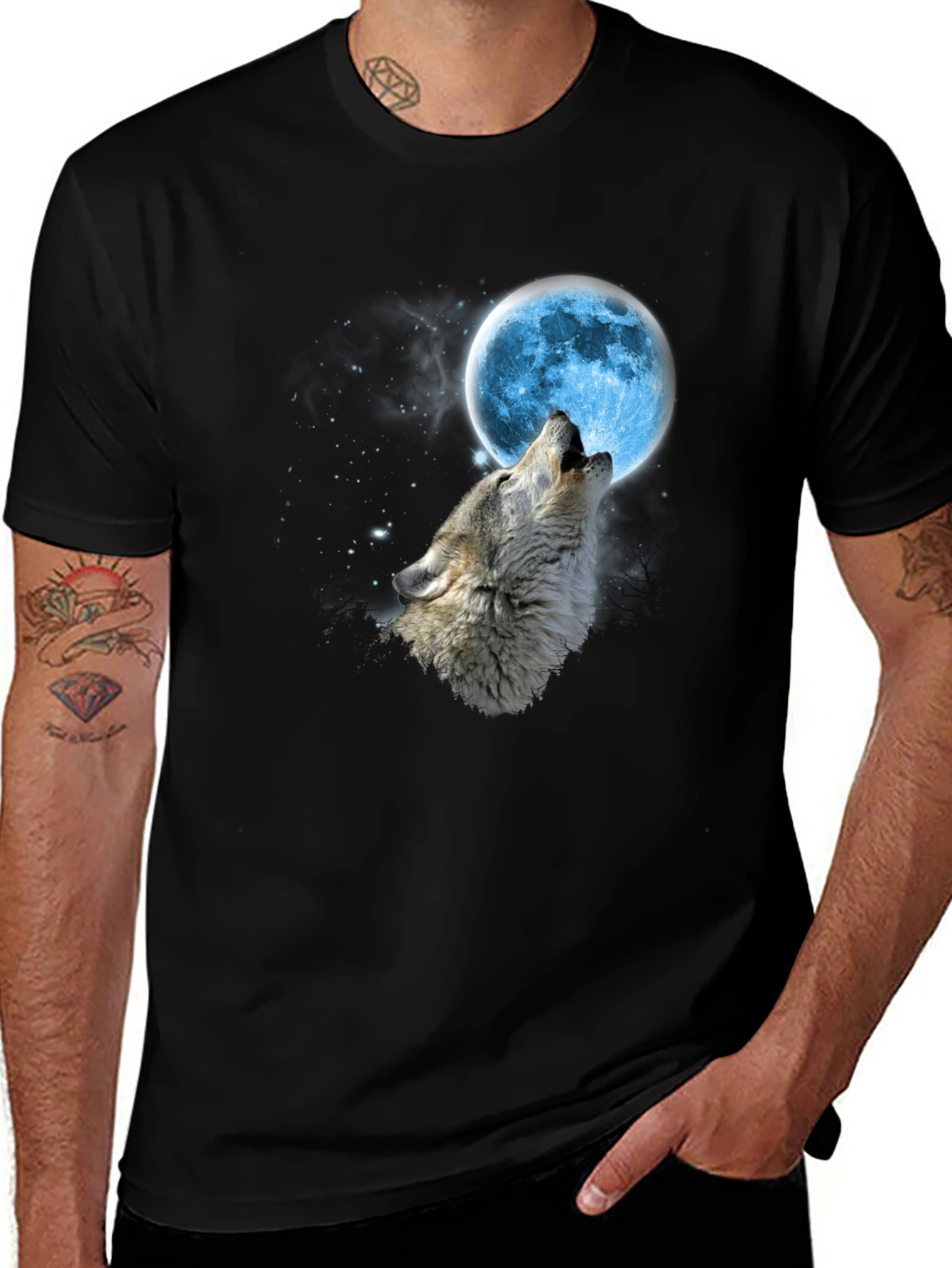 Wolf Moon T-Shirt - Men's Graphic Tee