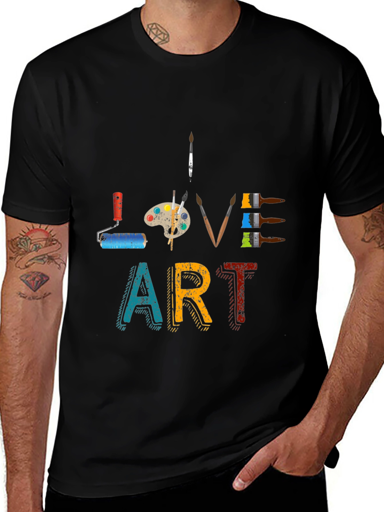 Love Art Graphic Tee - Artistic Design T-Shirt