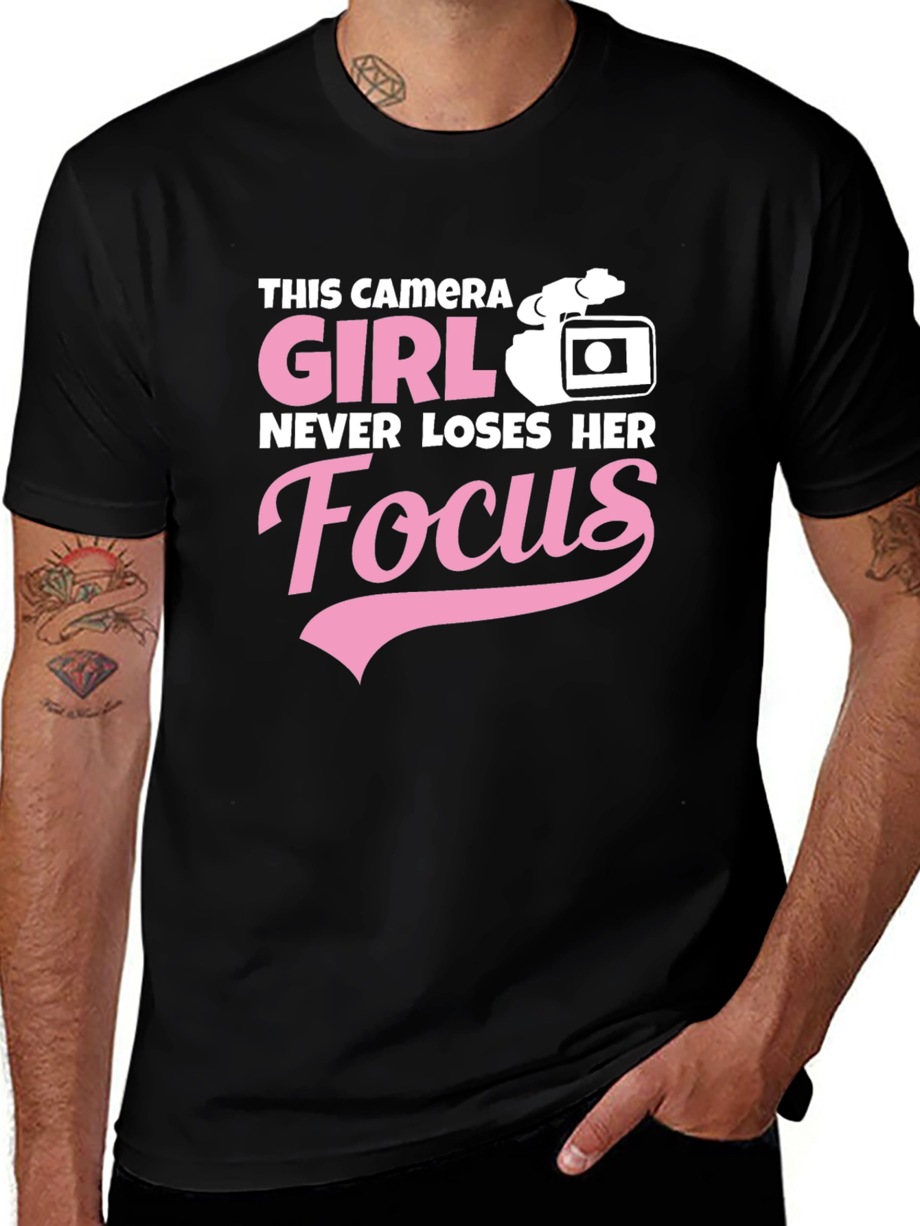 Variant 18 of Camera Girl Focus T-Shirt