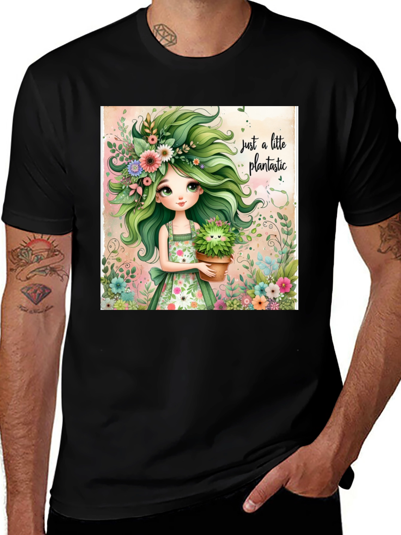 Variant 7 of Plantastic Graphic Tee - Unique Botanical Design