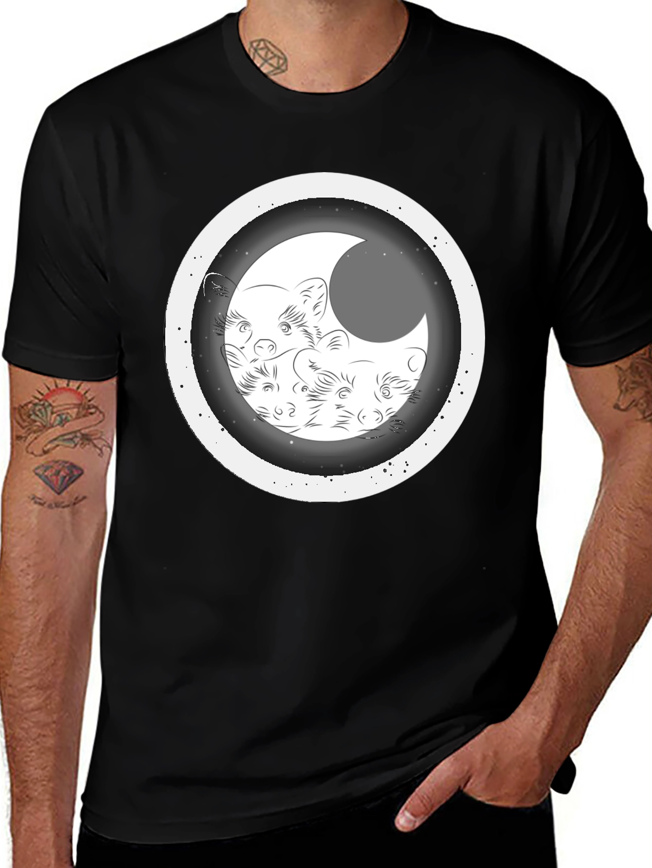 Variant 28 of Moon Weasel Graphic T-Shirt