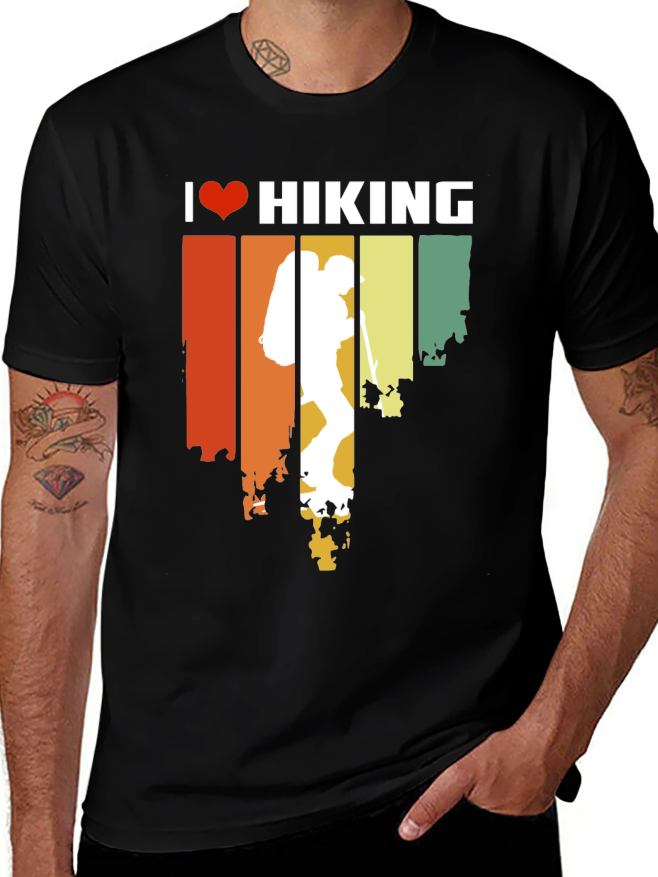 Variant 13 of I Love Hiking Graphic Tee - Nature Adventure T-Shirt