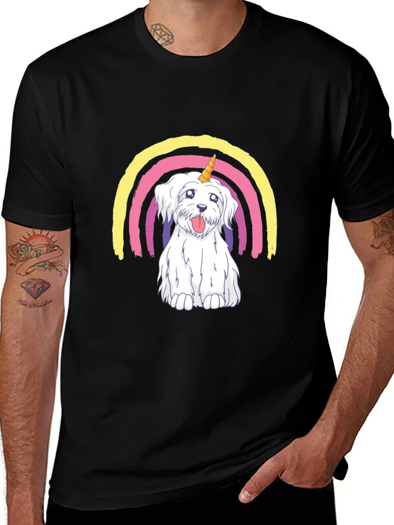 Variant 17 of Dog Unicorn Rainbow T-Shirt