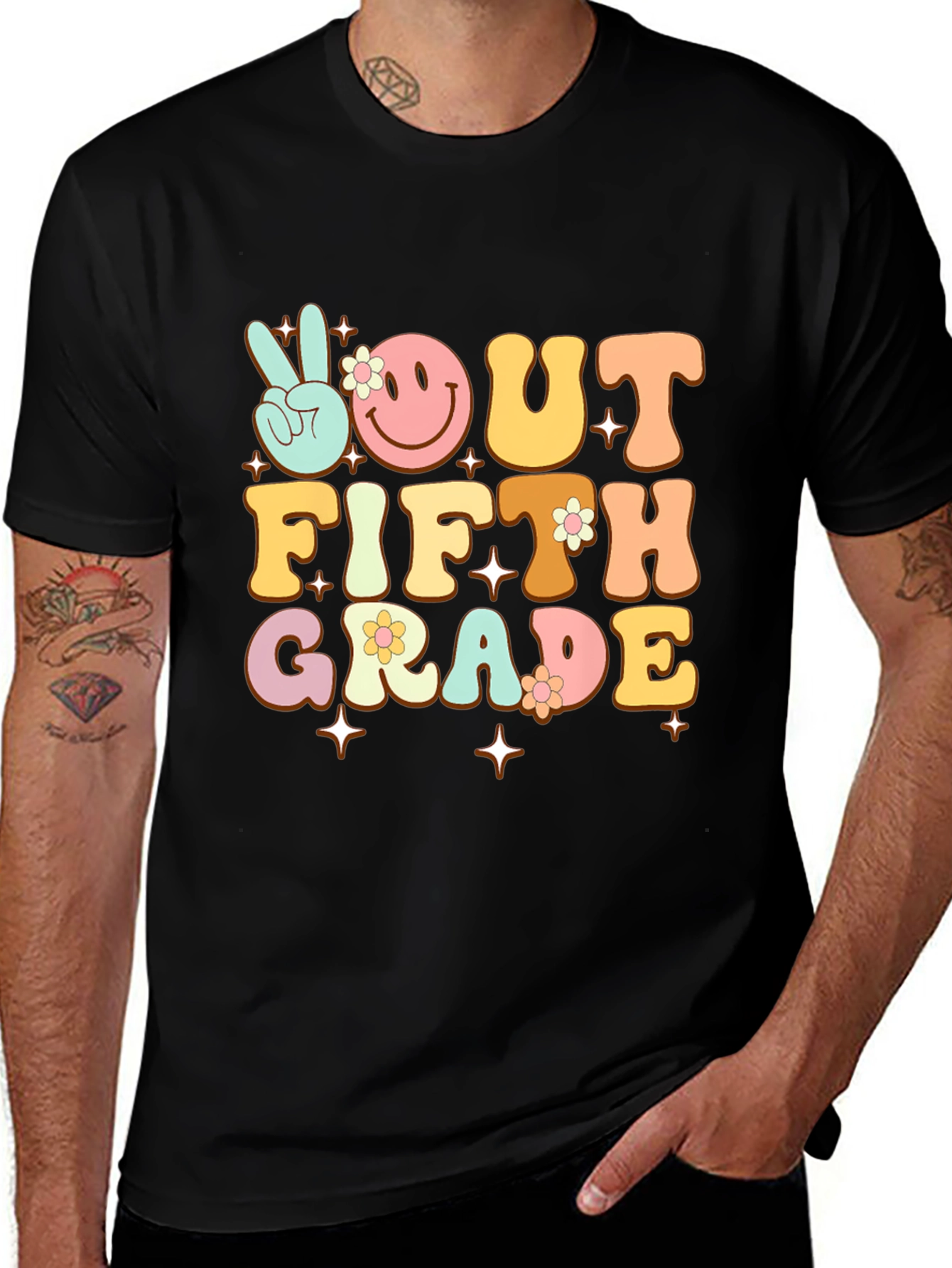 Variant 5 of Retro Fifth Grade Graduate T-Shirt