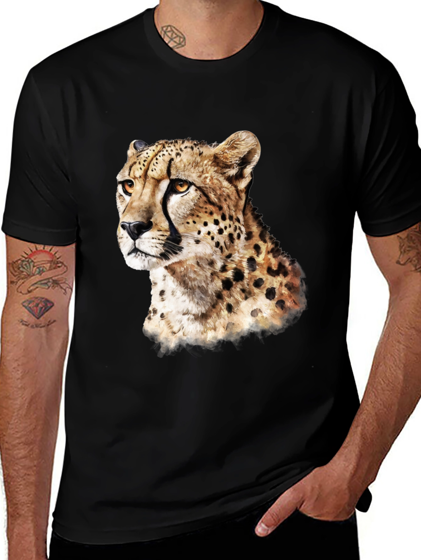 Variant 22 of Cheetah Graphic Tee - Wild Style
