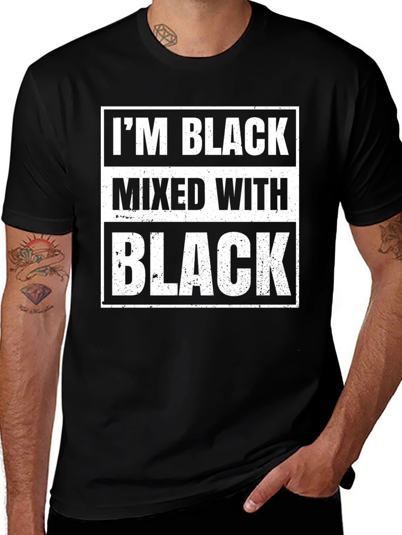 Black I'm Black Mixed With Black T-Shirt main image