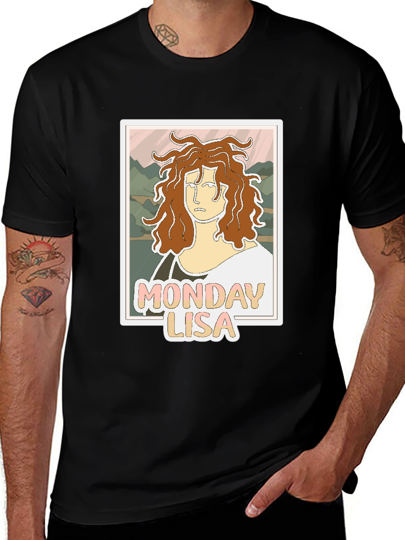 Variant 18 of Monday Lisa Graphic Tee - Unique Art T-Shirt