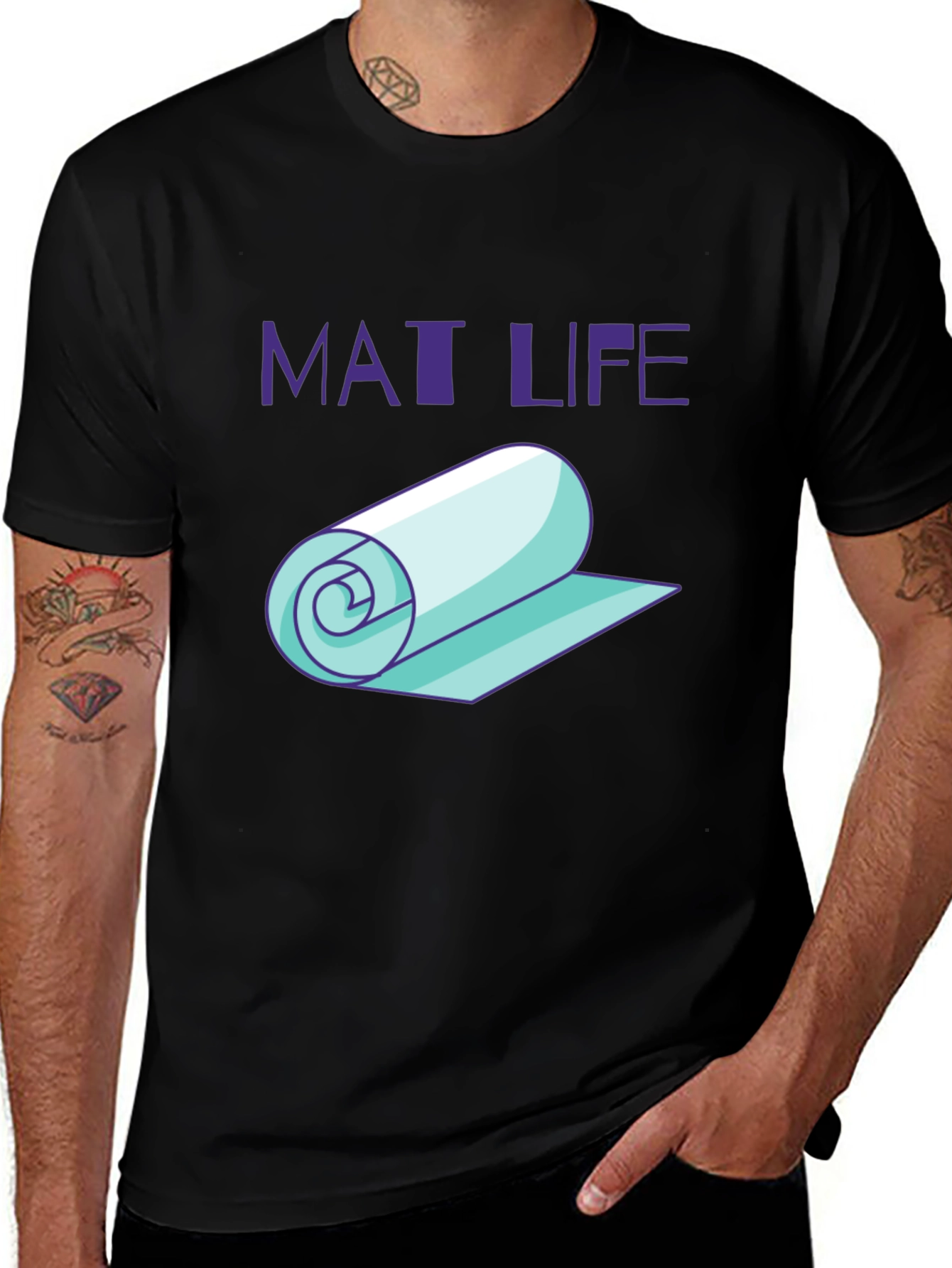 Mat Life Black Graphic T-Shirt