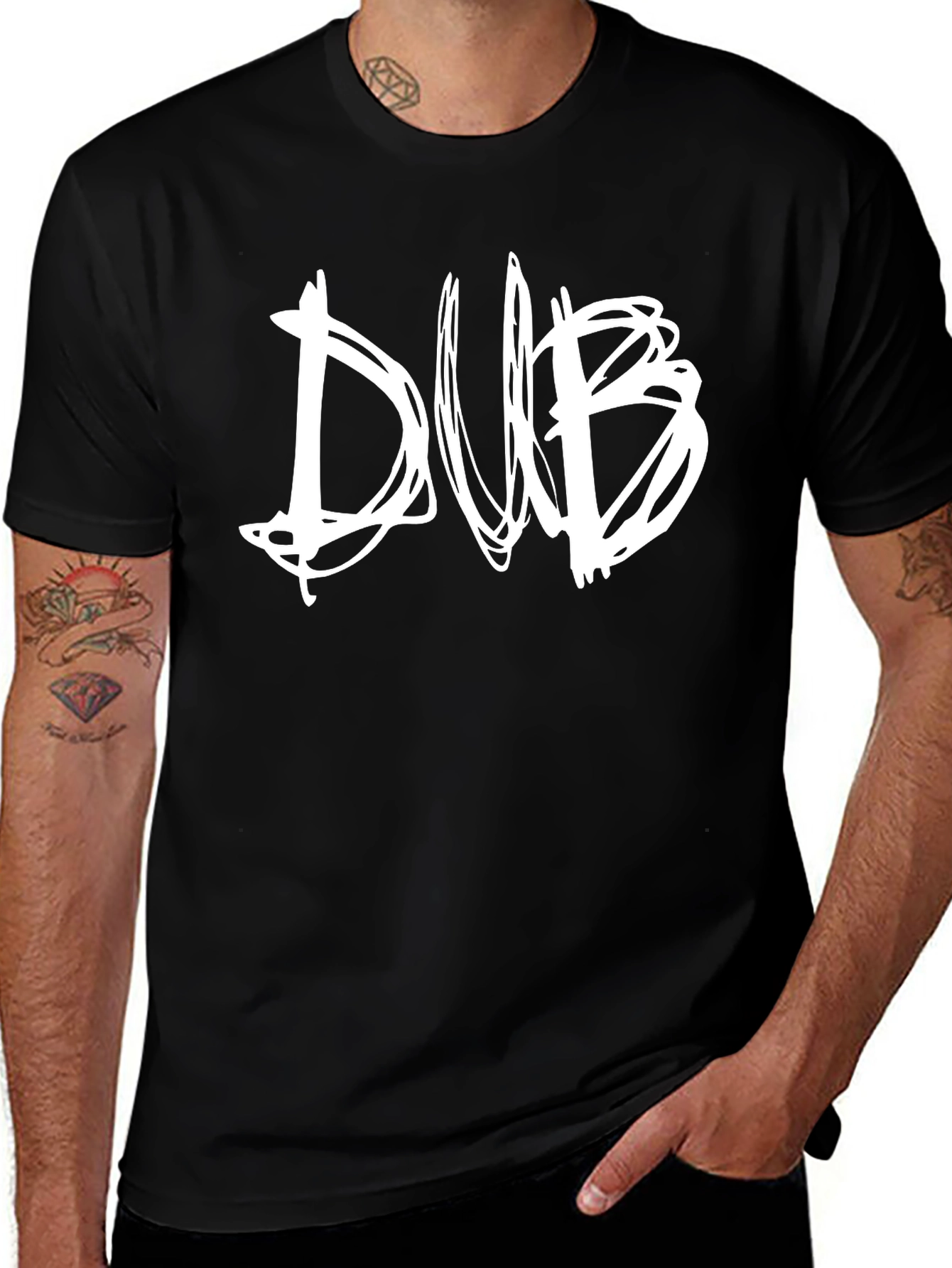 Variant 4 of DUB Graphic Black T-Shirt