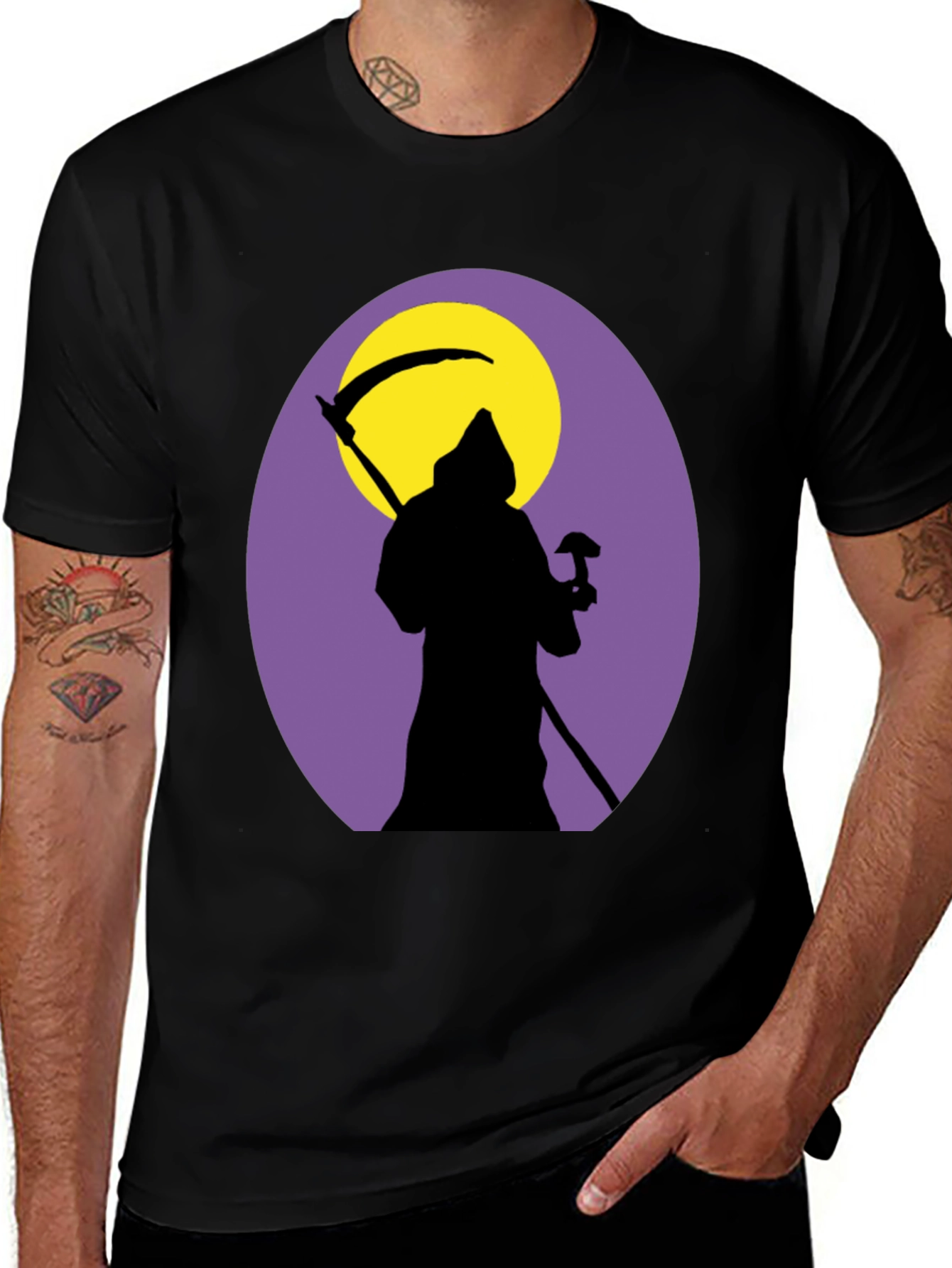 Variant 28 of Grim Reaper Graphic T-Shirt - Dark Humor Tee