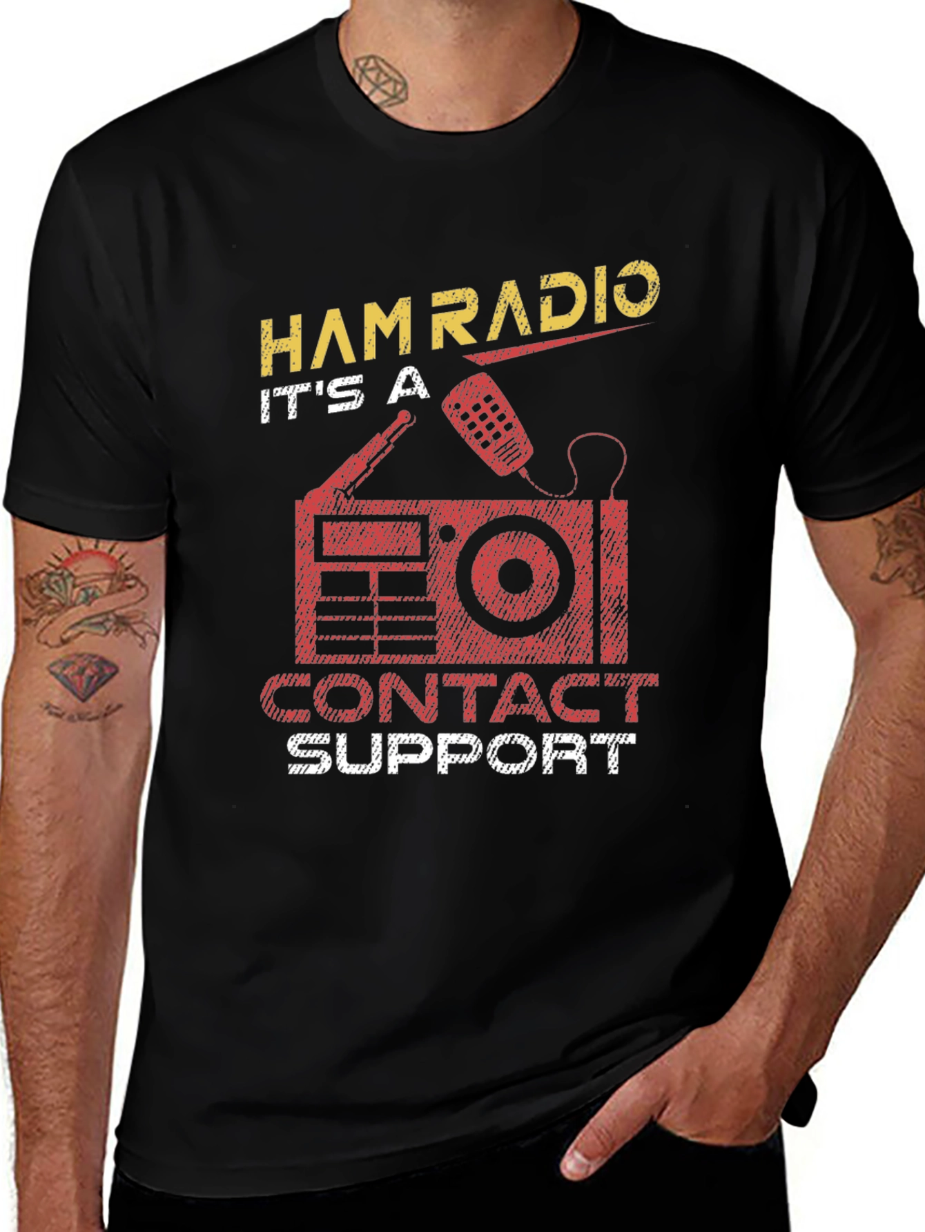Ham Radio Contact Support T-Shirt