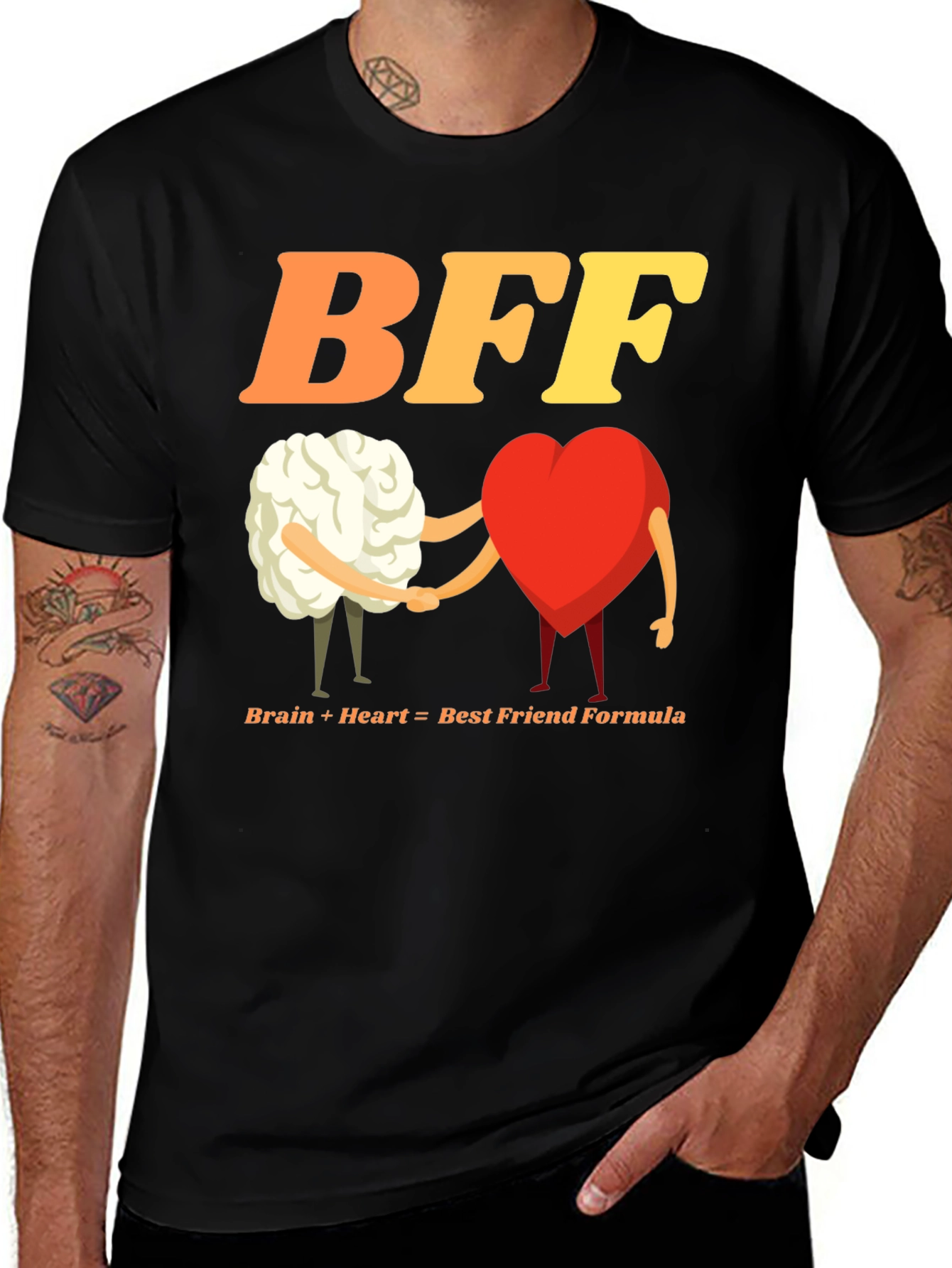 Variant 26 of BFF Brain Heart Best Friends T-Shirt
