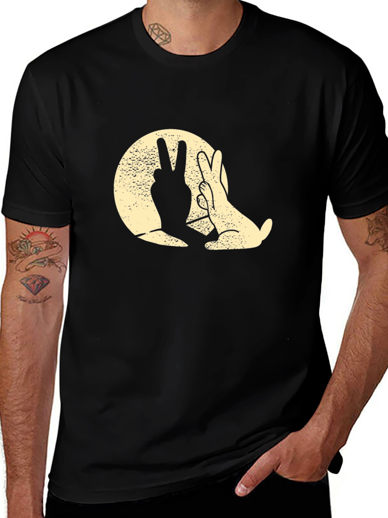 Variant 21 of Peace Rabbit Graphic T-Shirt