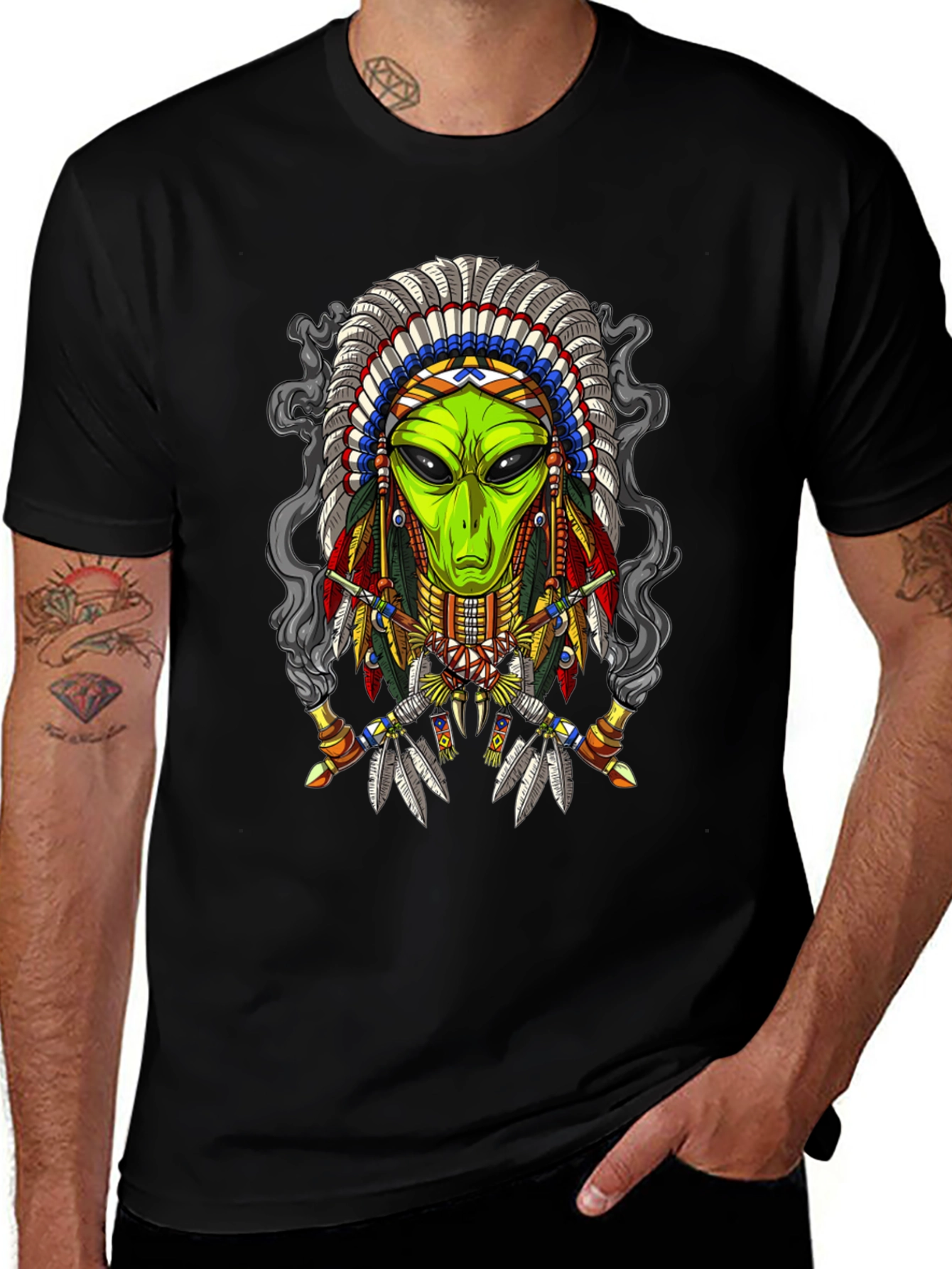 Variant 23 of Alien Chief T-Shirt - Unique Graphic Tee
