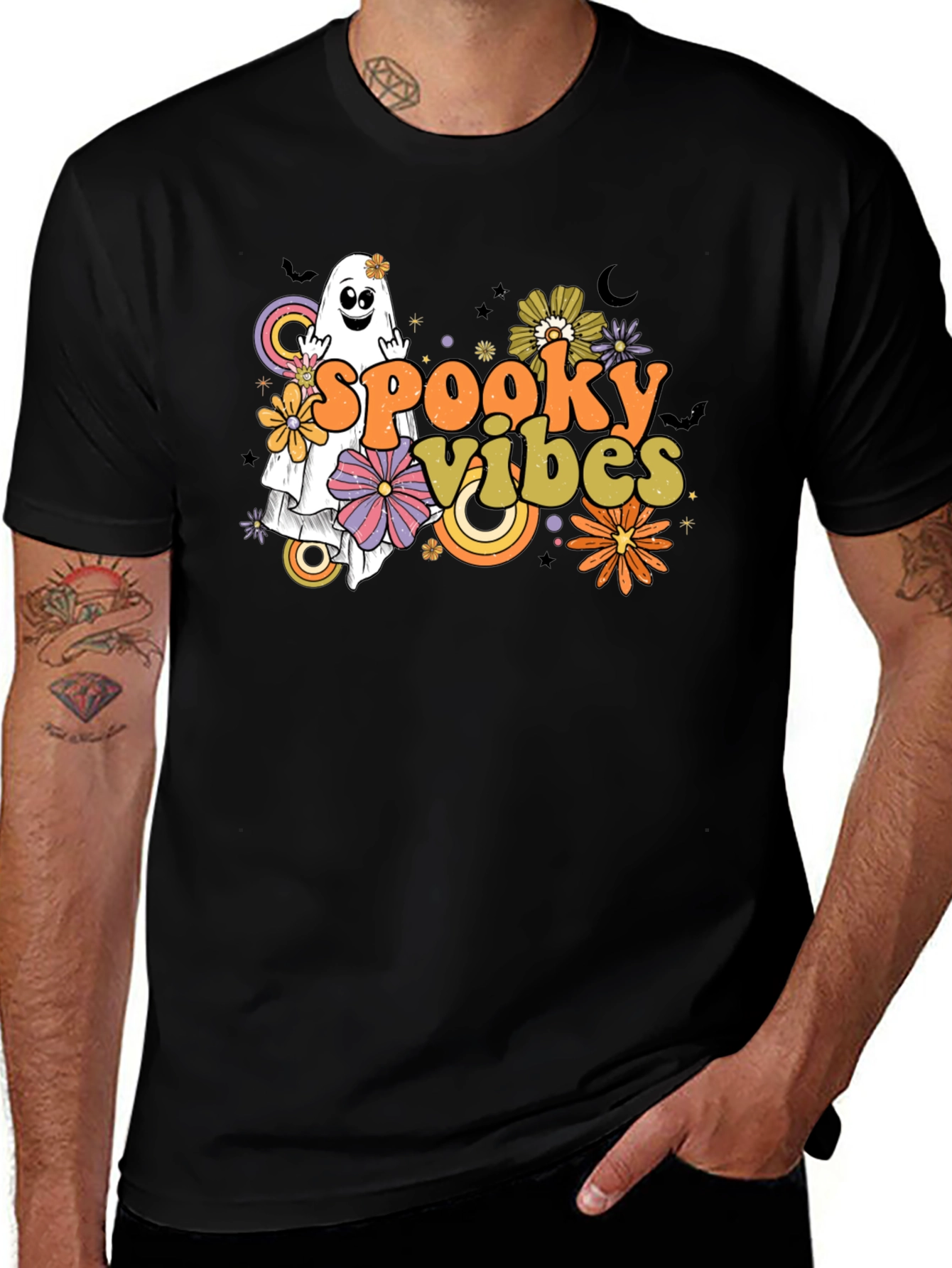 Variant 21 of Spooky Vibes Halloween Graphic T-Shirt