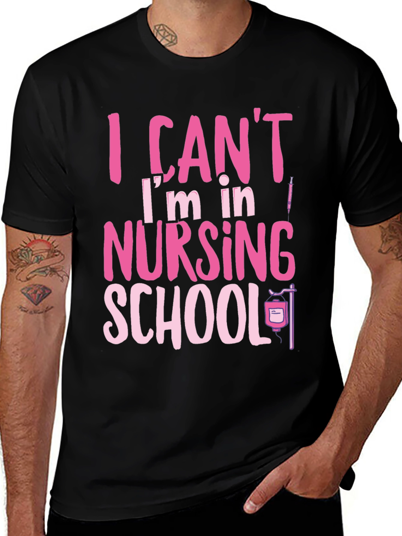 Nursing School Tee: I Can't, I'm in Nursing School