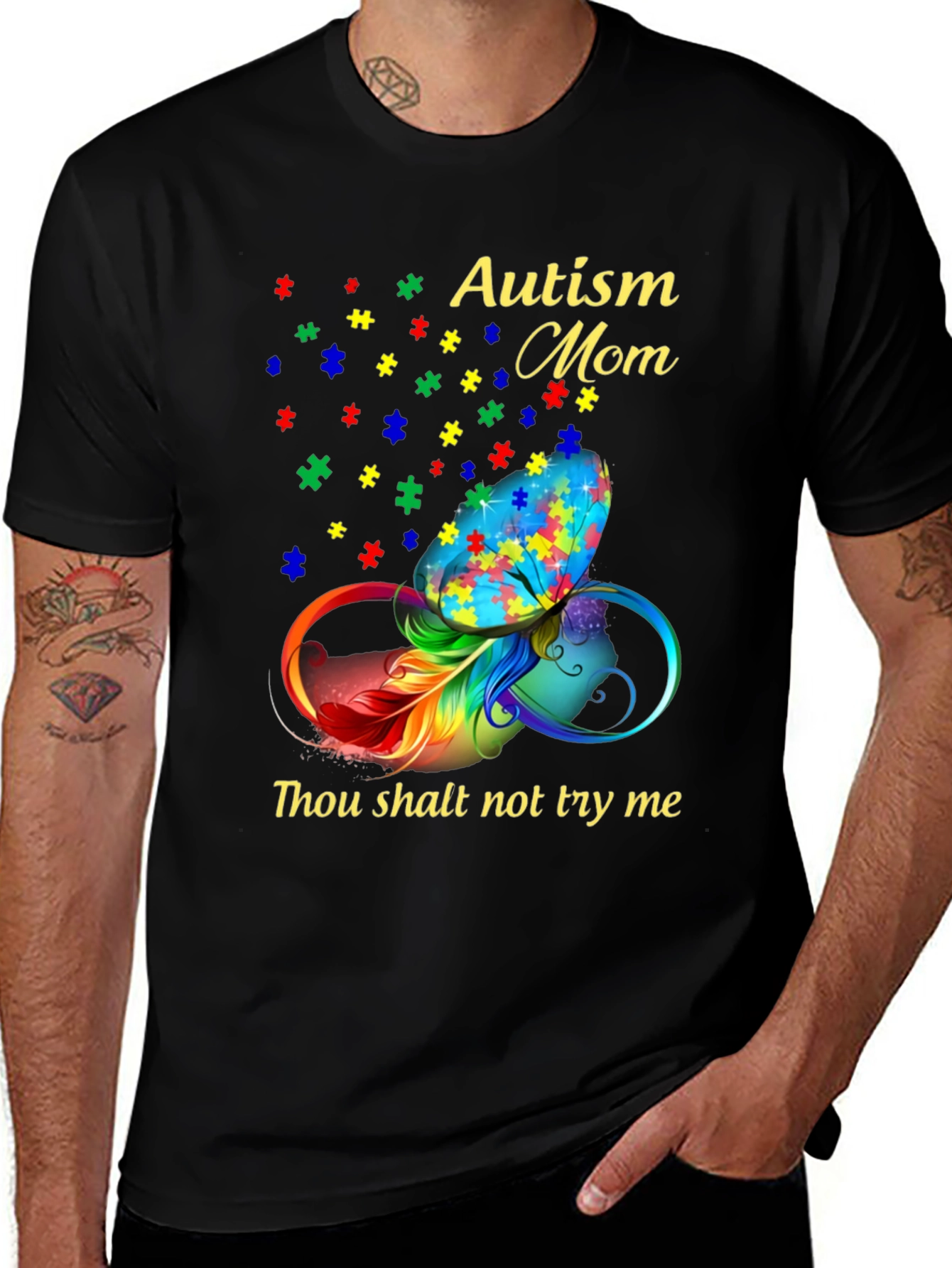 Variant 30 of Autism Mom Graphic T-Shirt