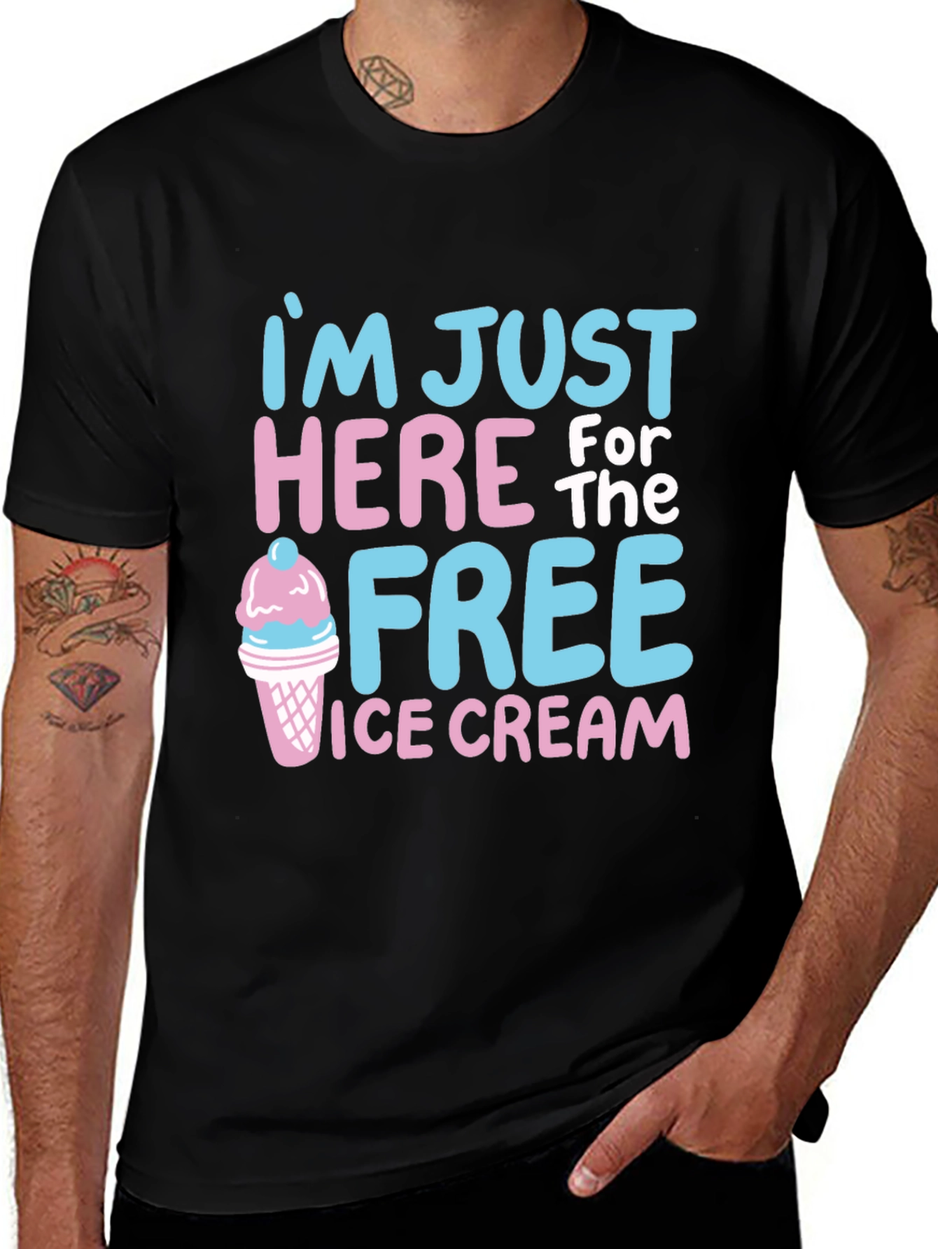 Variant 28 of Free Ice Cream Graphic Tee
