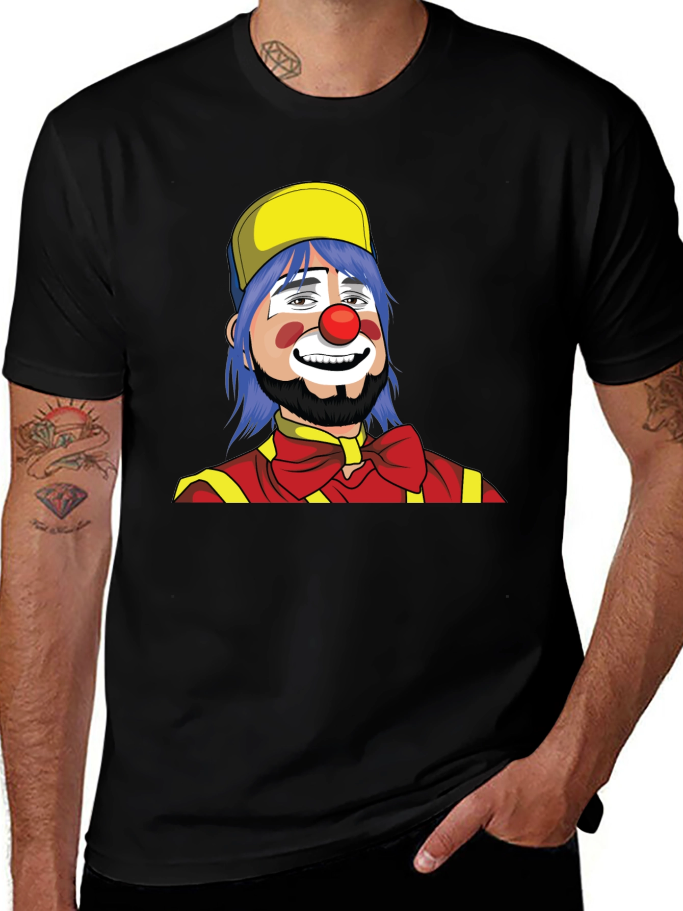 Variant 22 of Clown Graphic T-Shirt - Black