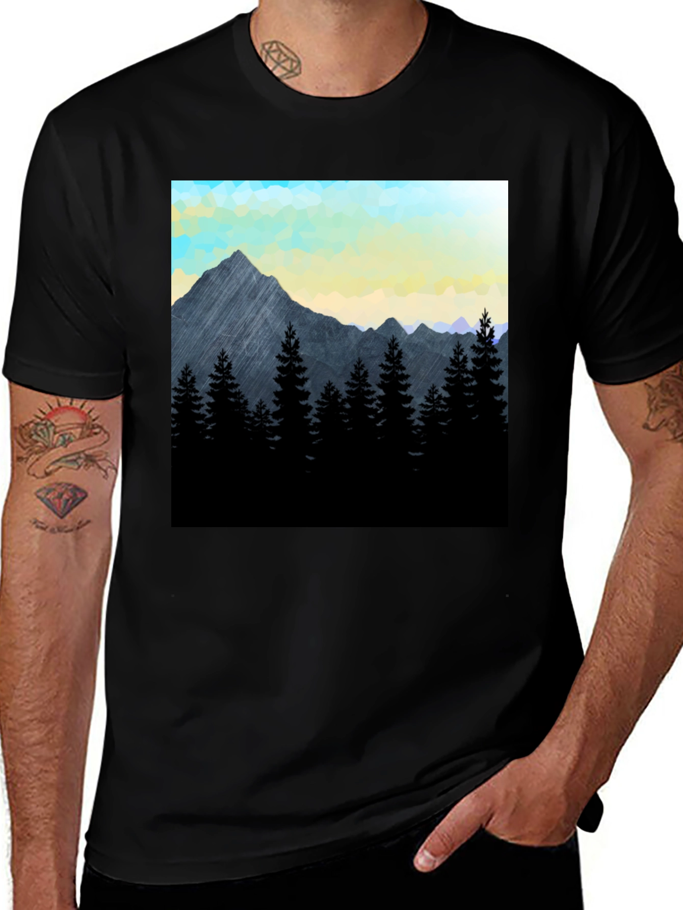 Variant 30 of Mountain Scene Graphic Tee