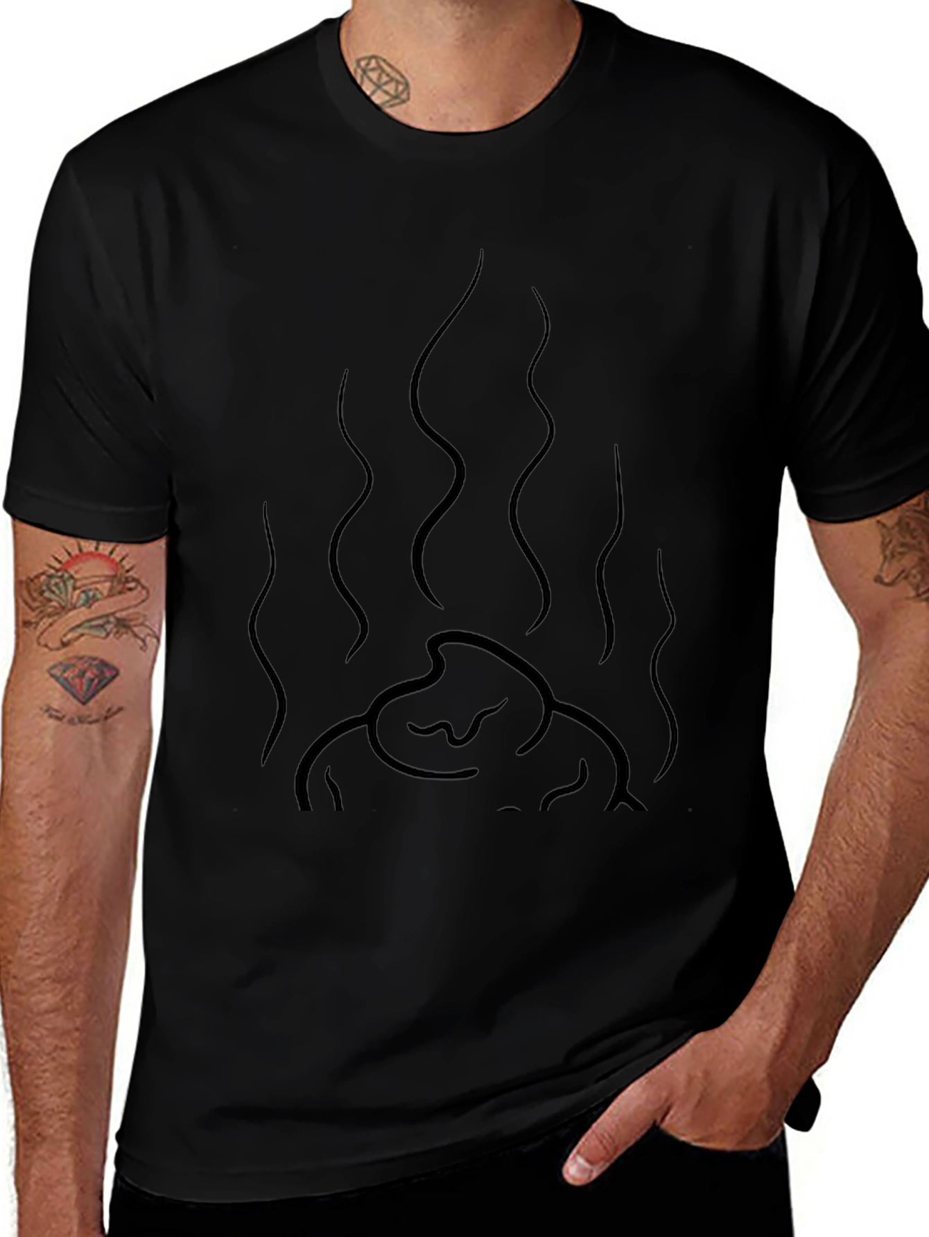 Variant 9 of Smelly Poop Black T-Shirt - Funny Graphic Tee