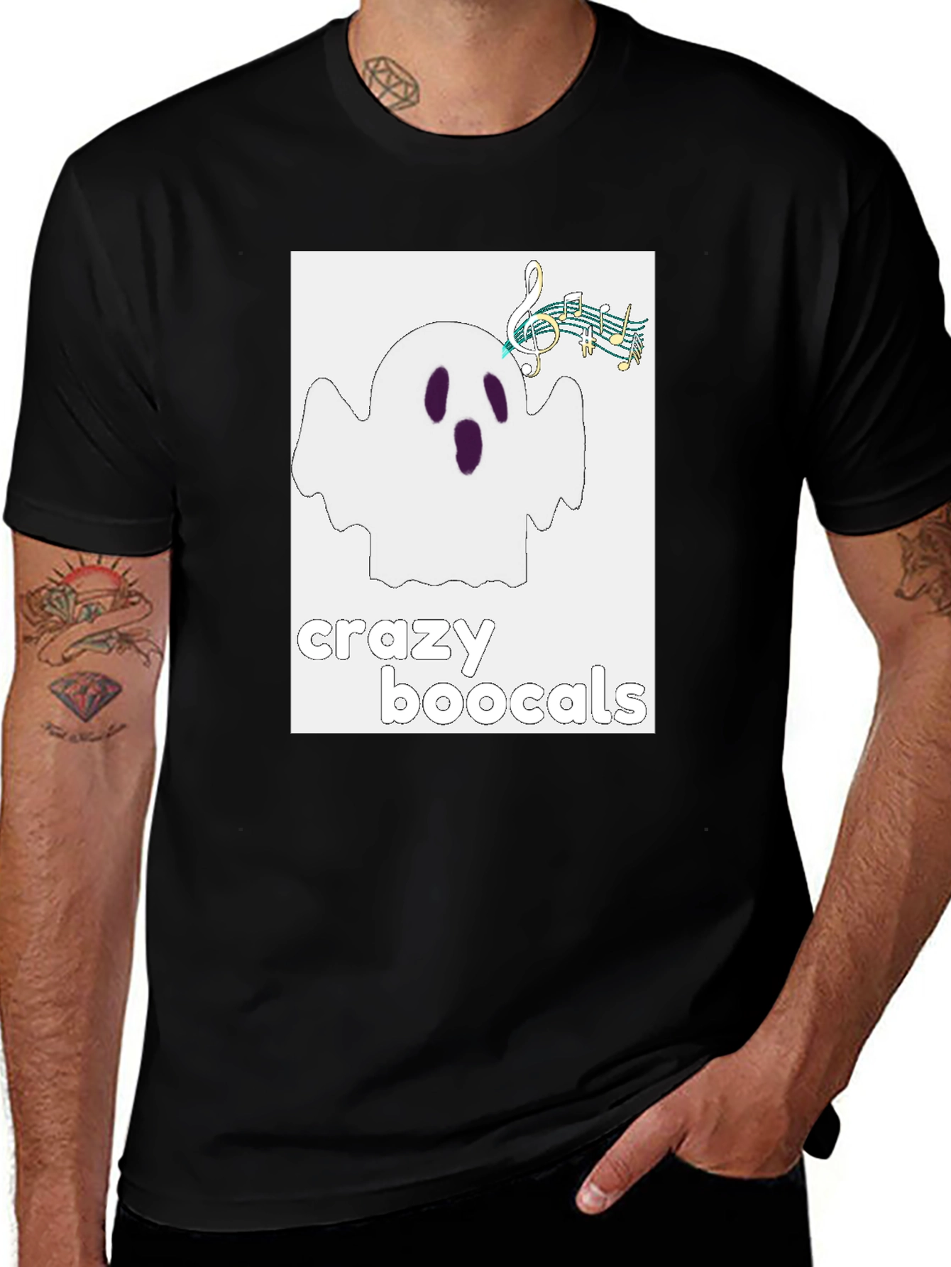Variant 30 of Crazy Boocals Ghost T-Shirt