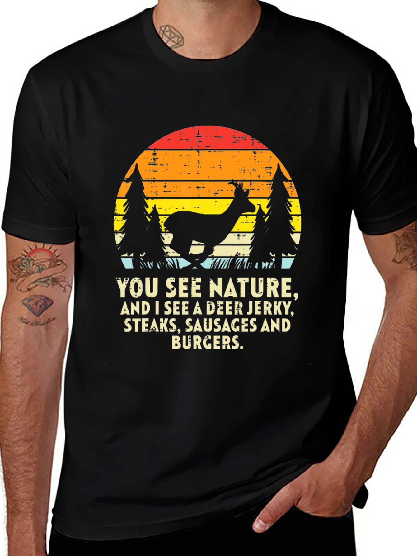 Variant 15 of Deer Jerky Nature Graphic T-Shirt