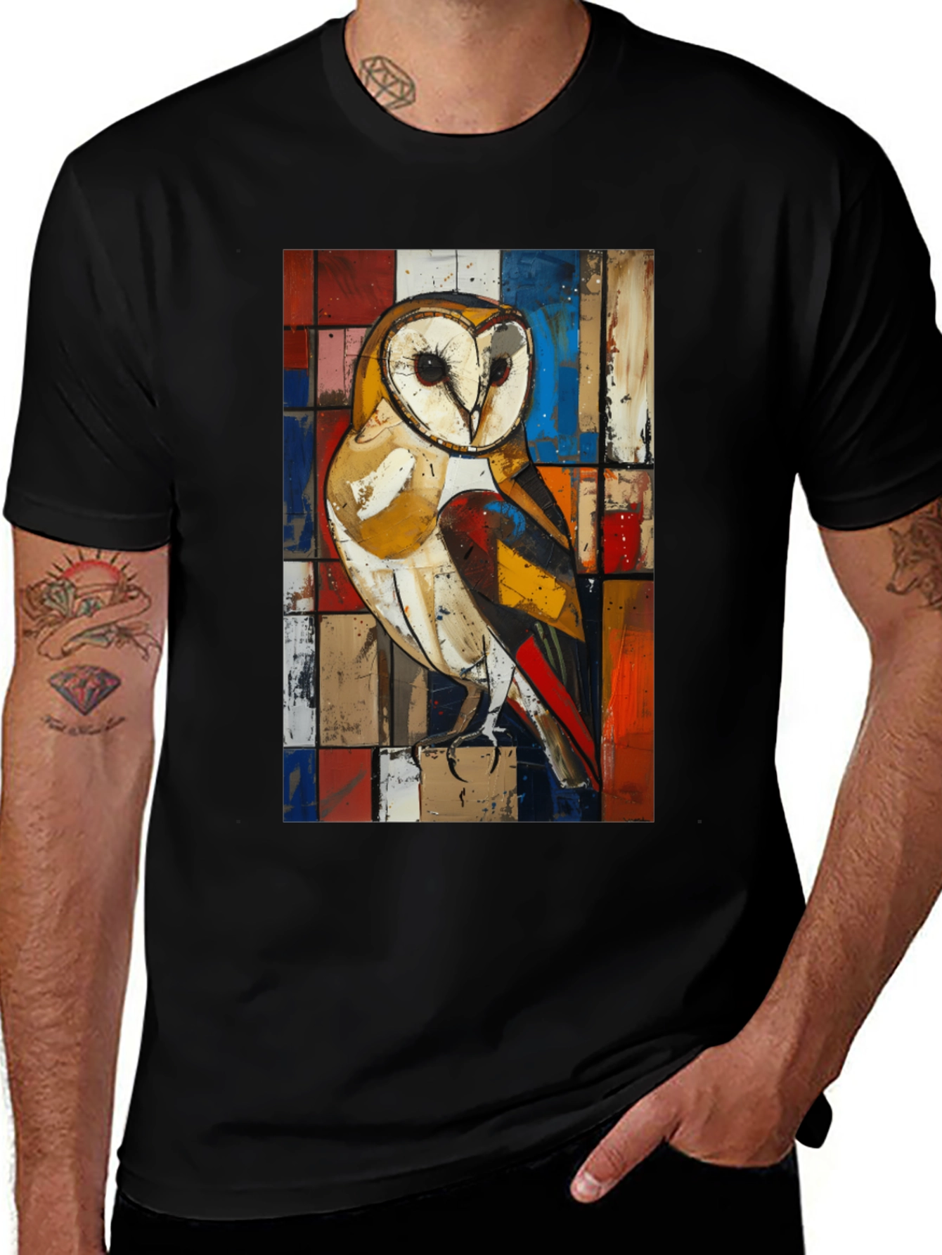 Variant 21 of Owl Art T-Shirt - Unique Graphic Tee