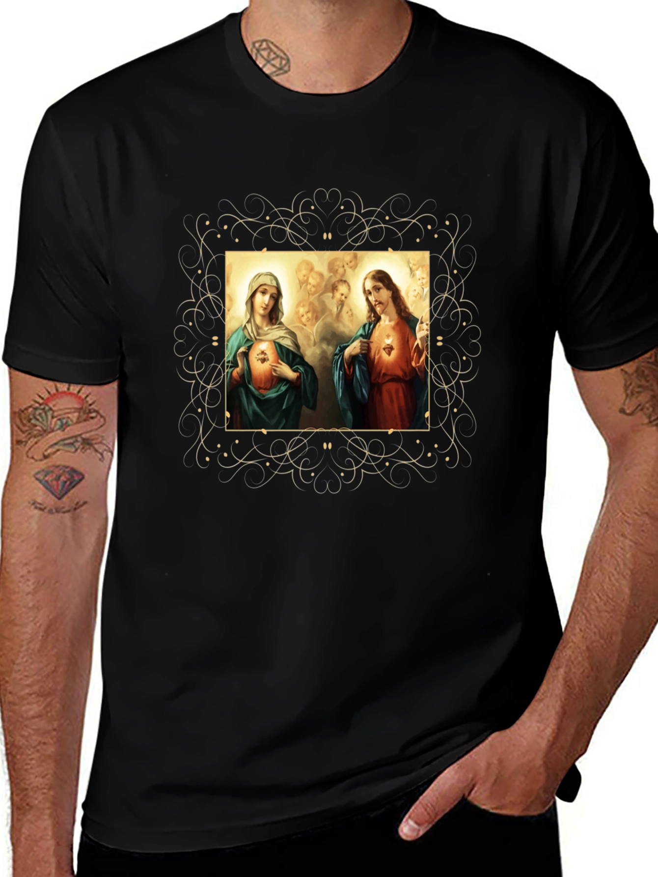 Jesus and Mary Graphic T-Shirt