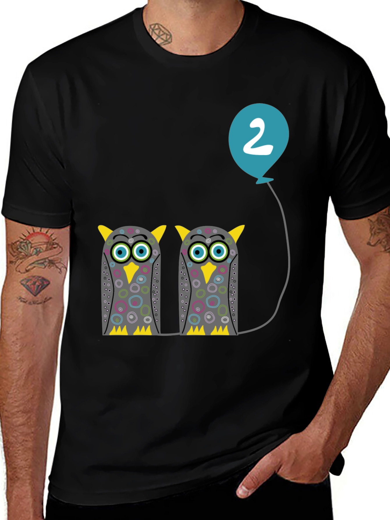 Variant 26 of Owl Birthday Tee - Second Birthday Outfit