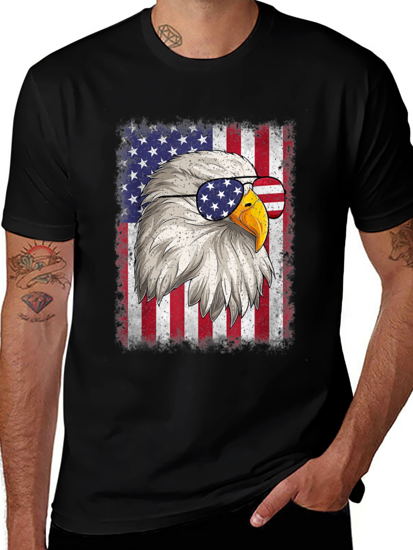 Variant 6 of American Eagle Flag Patriotic T-Shirt