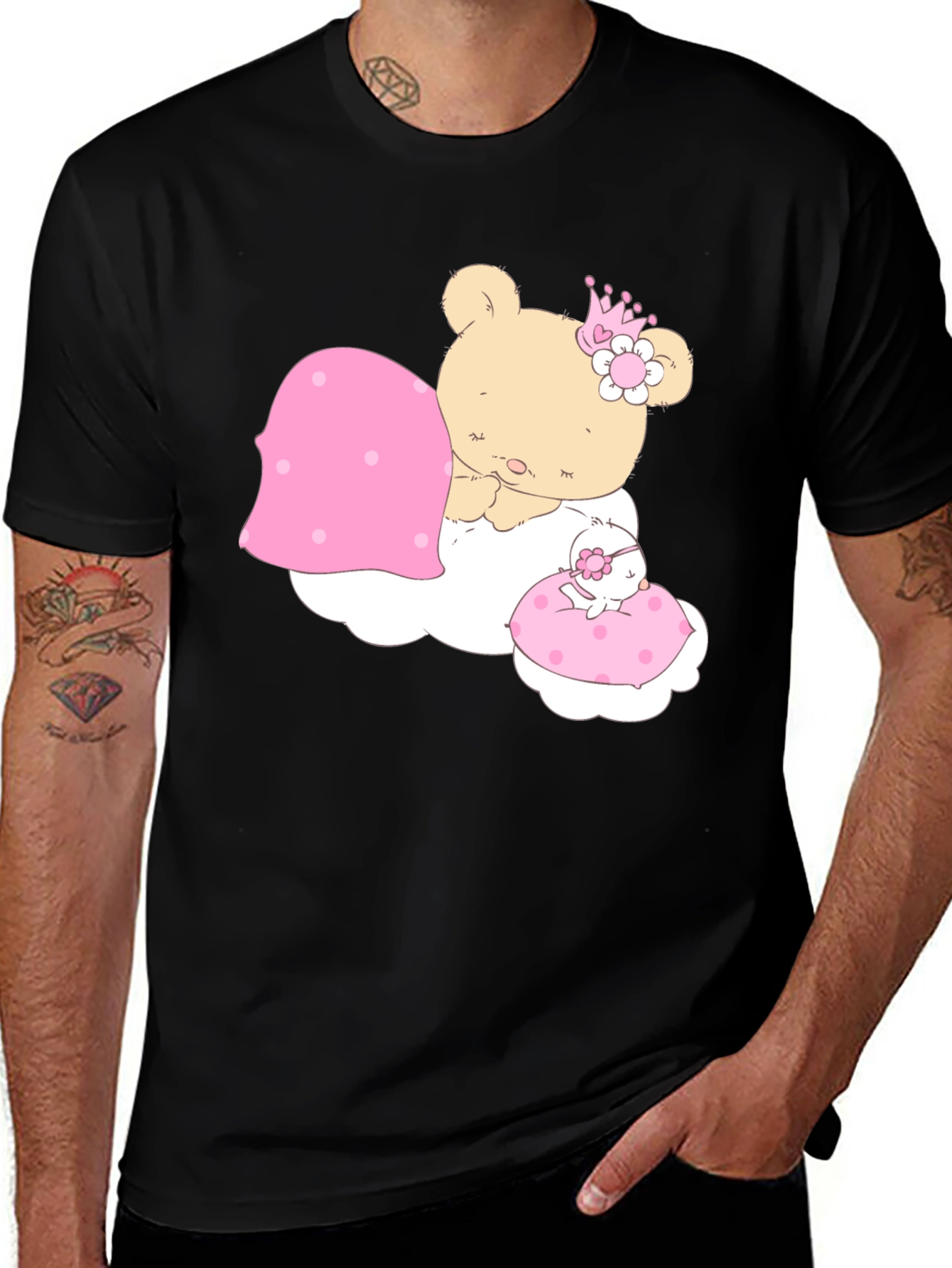 Variant 19 of Cute Sleeping Bear Graphic Tee