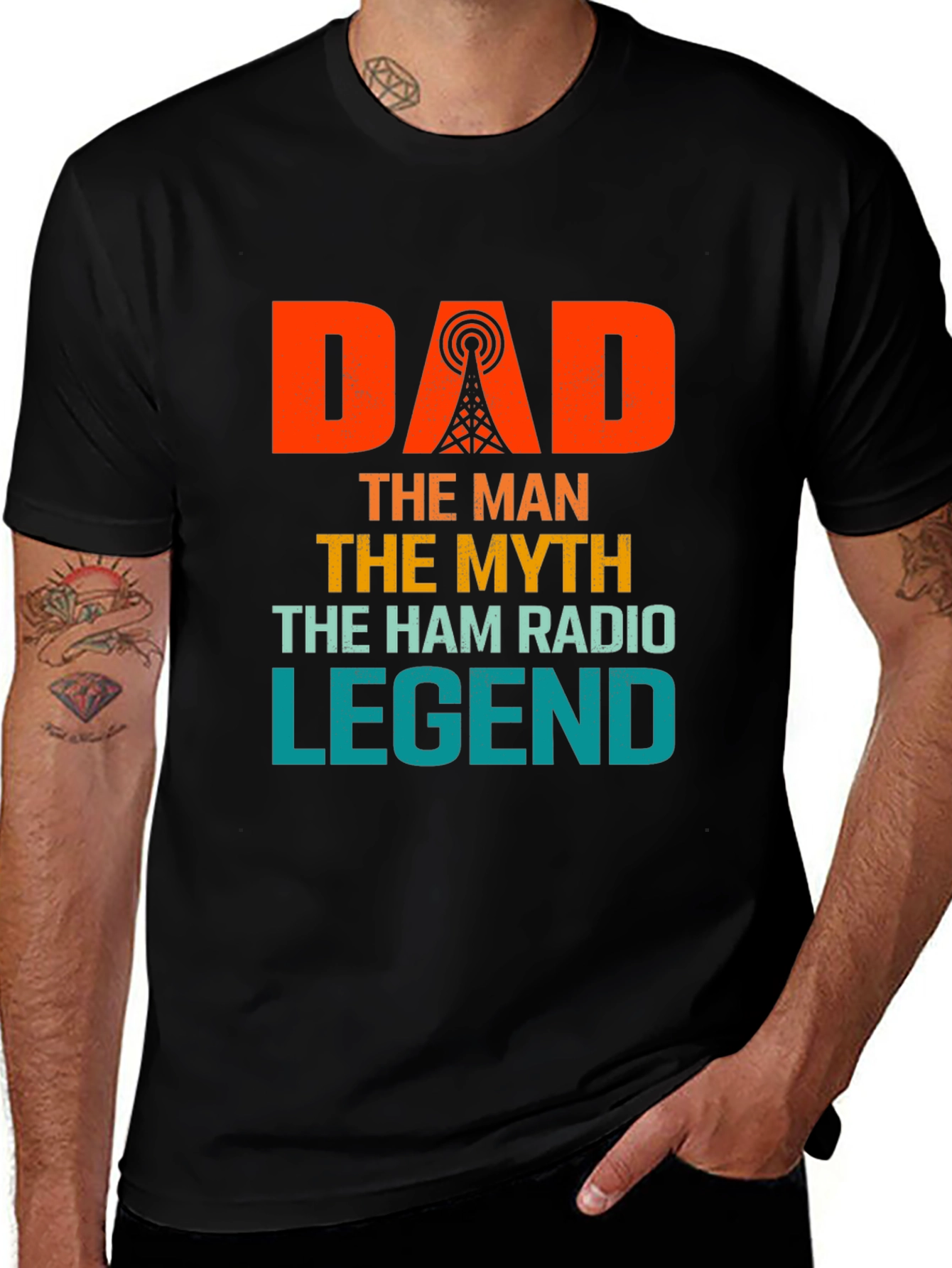Variant 5 of Dad Ham Radio Legend T-Shirt - The Man, The Myth
