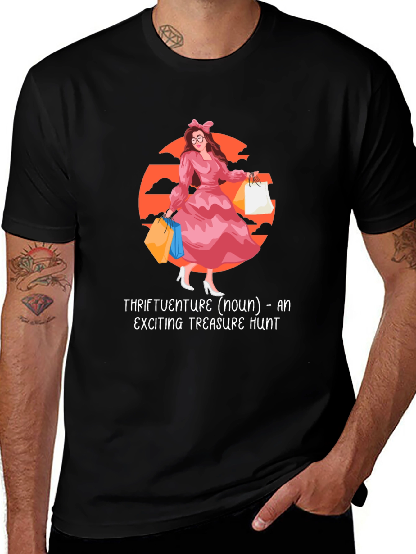 Variant 11 of Thriftventure Treasure Hunt T-Shirt - Women's Shopping Tee