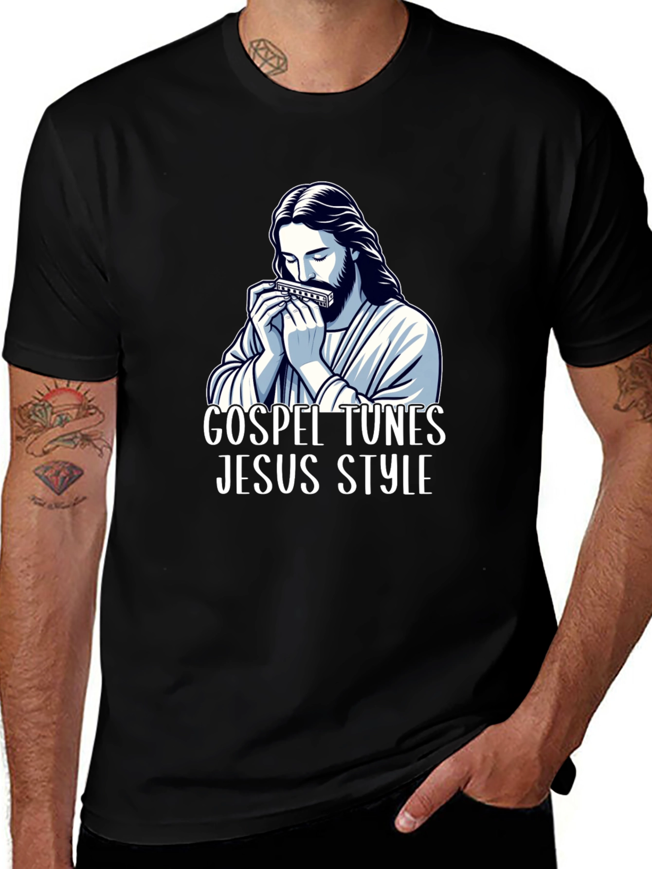 Gospel Tunes Jesus Style T-Shirt