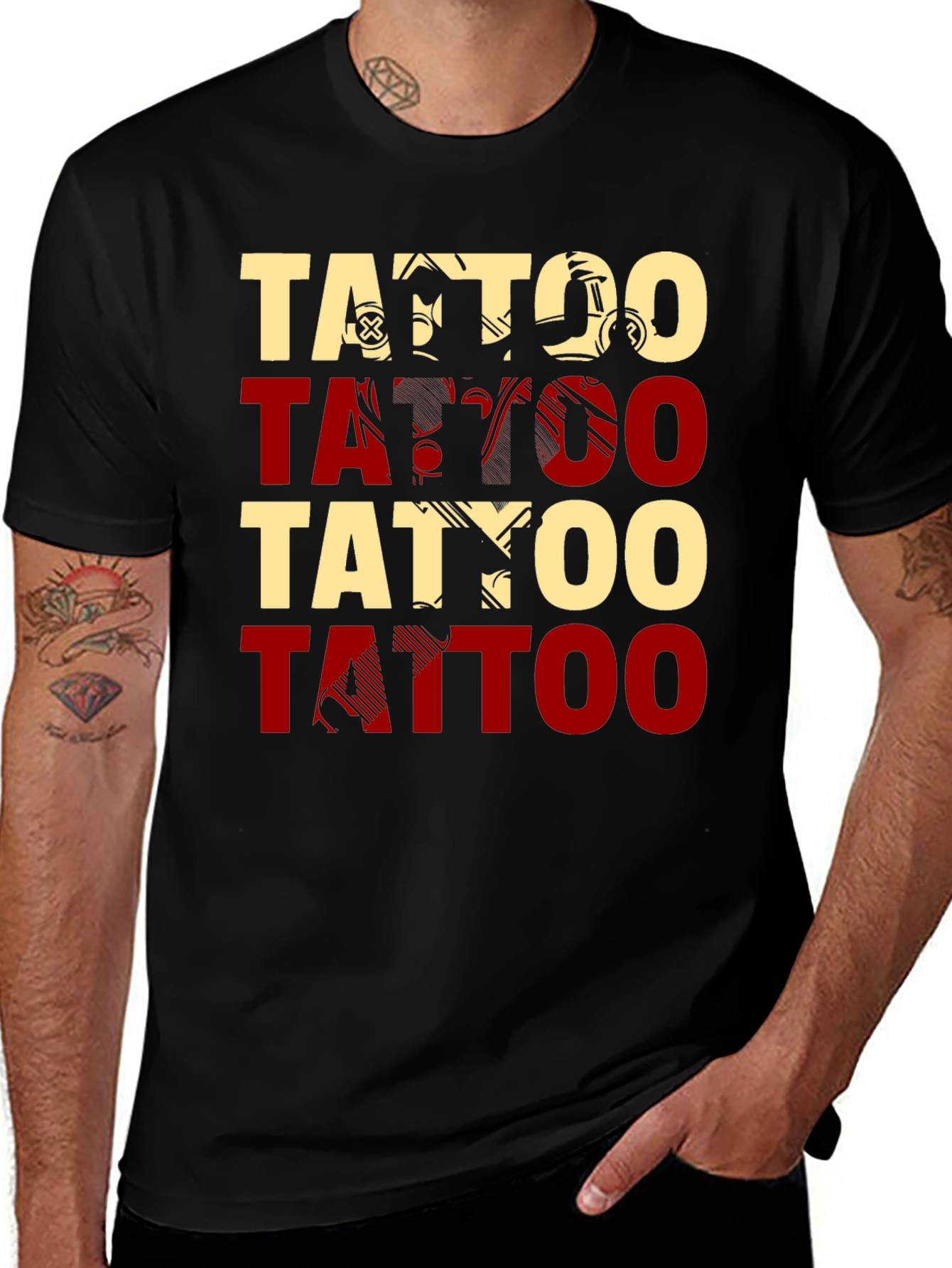 Variant 3 of Cool Tattoo Design T-Shirt