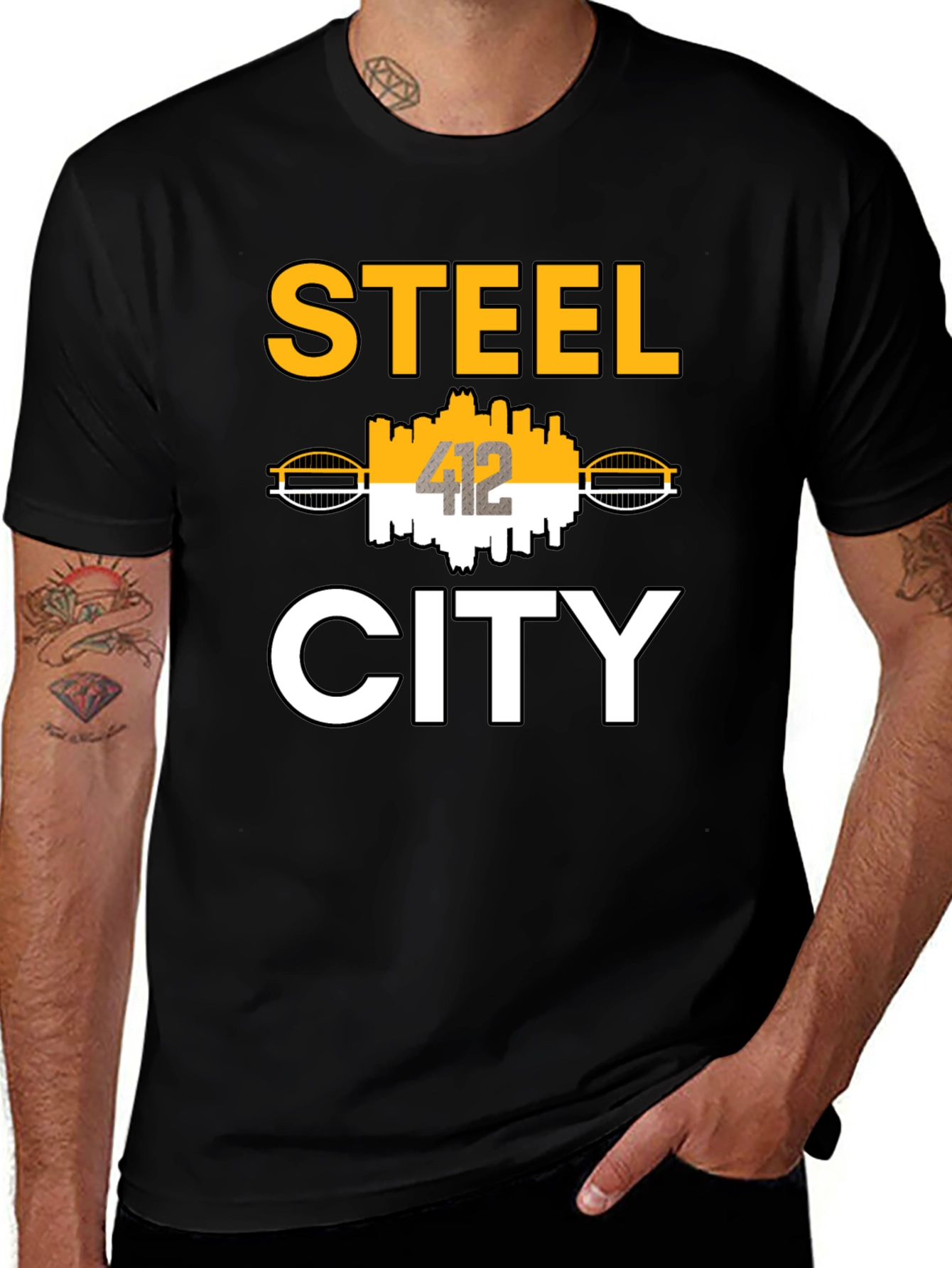 Steel City Graphic Tee - Black