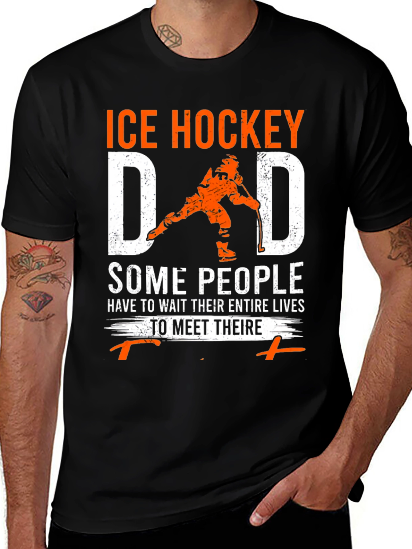 Variant 20 of Ice Hockey Dad T-Shirt - Hockey Lover Gift