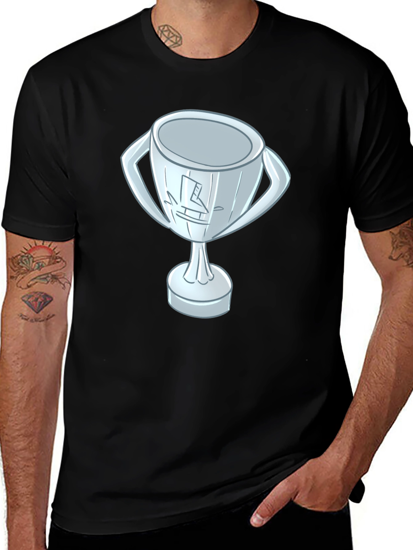 Variant 9 of Trophy Graphic Black T-Shirt