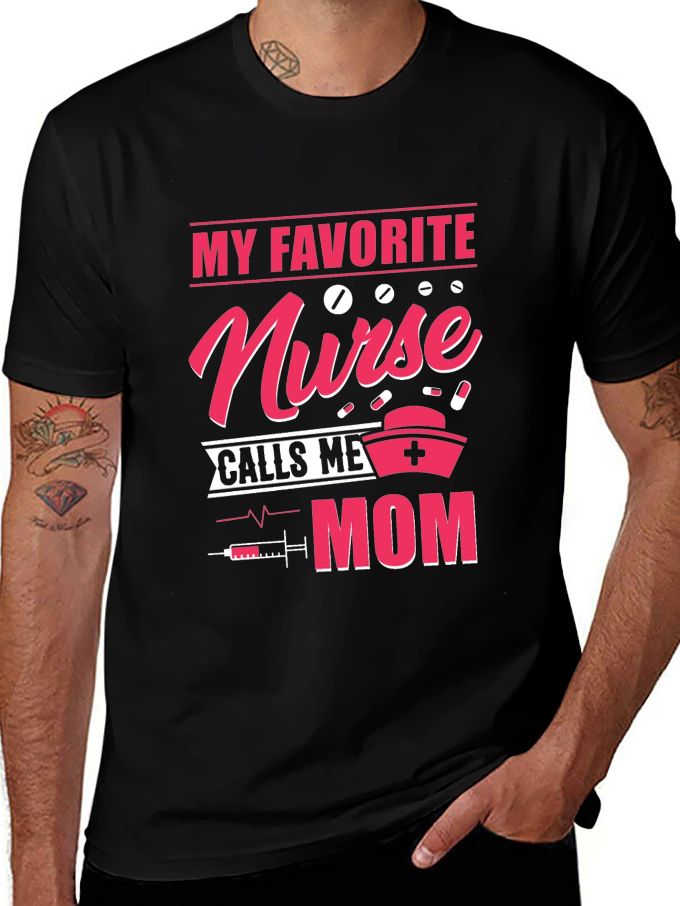 Nurse Mom T-Shirt - My Favorite Nurse Calls Me Mom