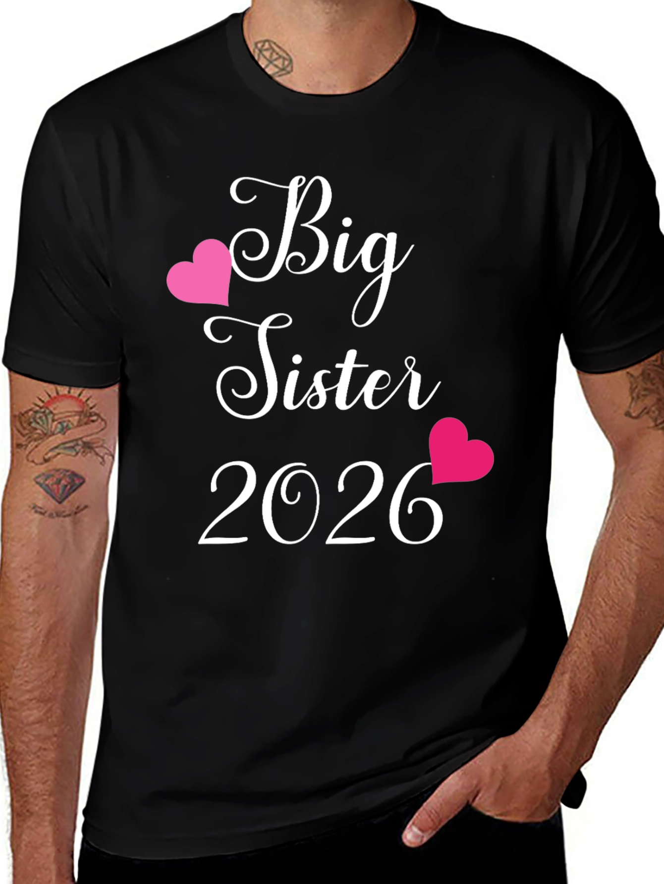 Variant 23 of Big Sister 2026 Pregnancy Reveal T-Shirt